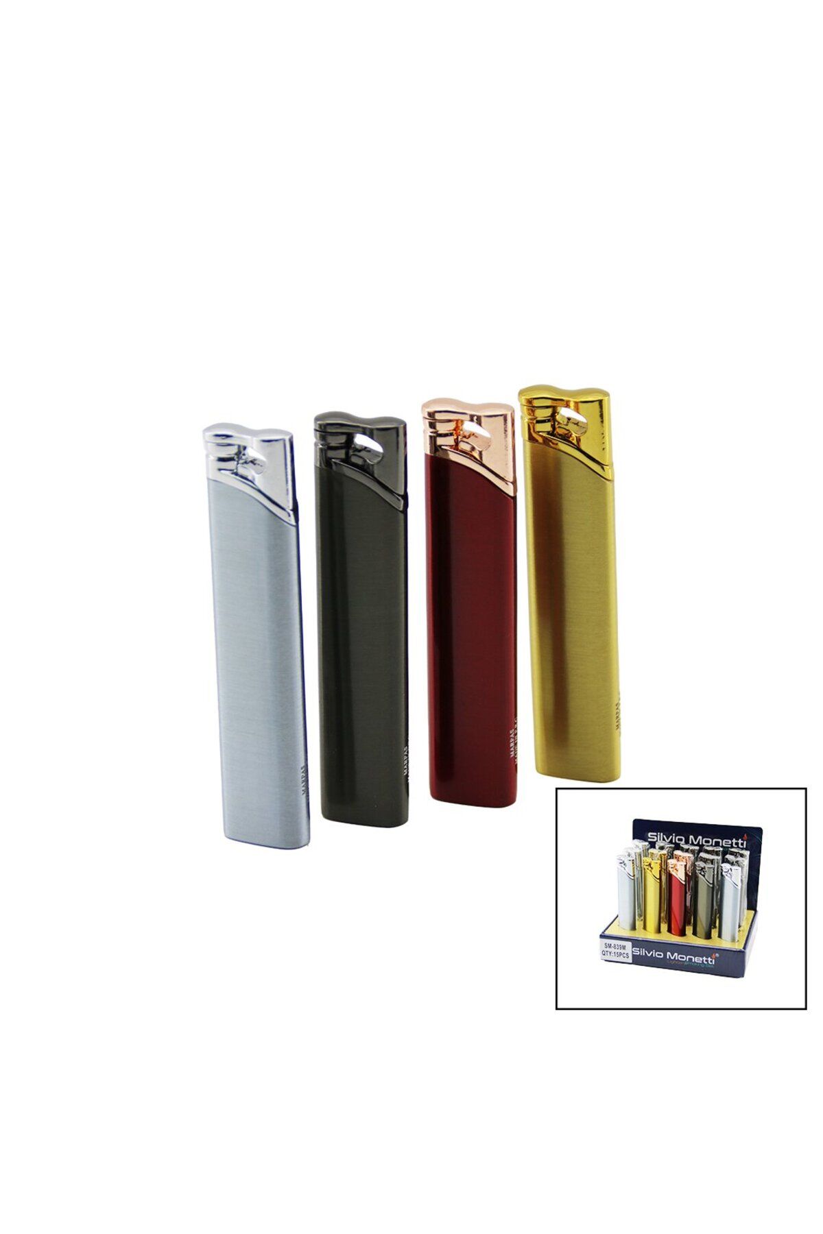 STOREMAX nffastore DAR UZUN - METAL - YANDAN ÇEKMELİ IZGARALI RÜZGAR ÇAKMAK Star Collectionbuy 1051353