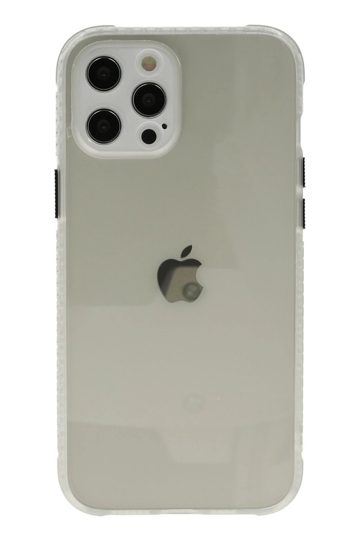 Toptan Bulurum iPhone 12 Pro Kılıf Miami Şeffaf Silikon - Şeffaf
