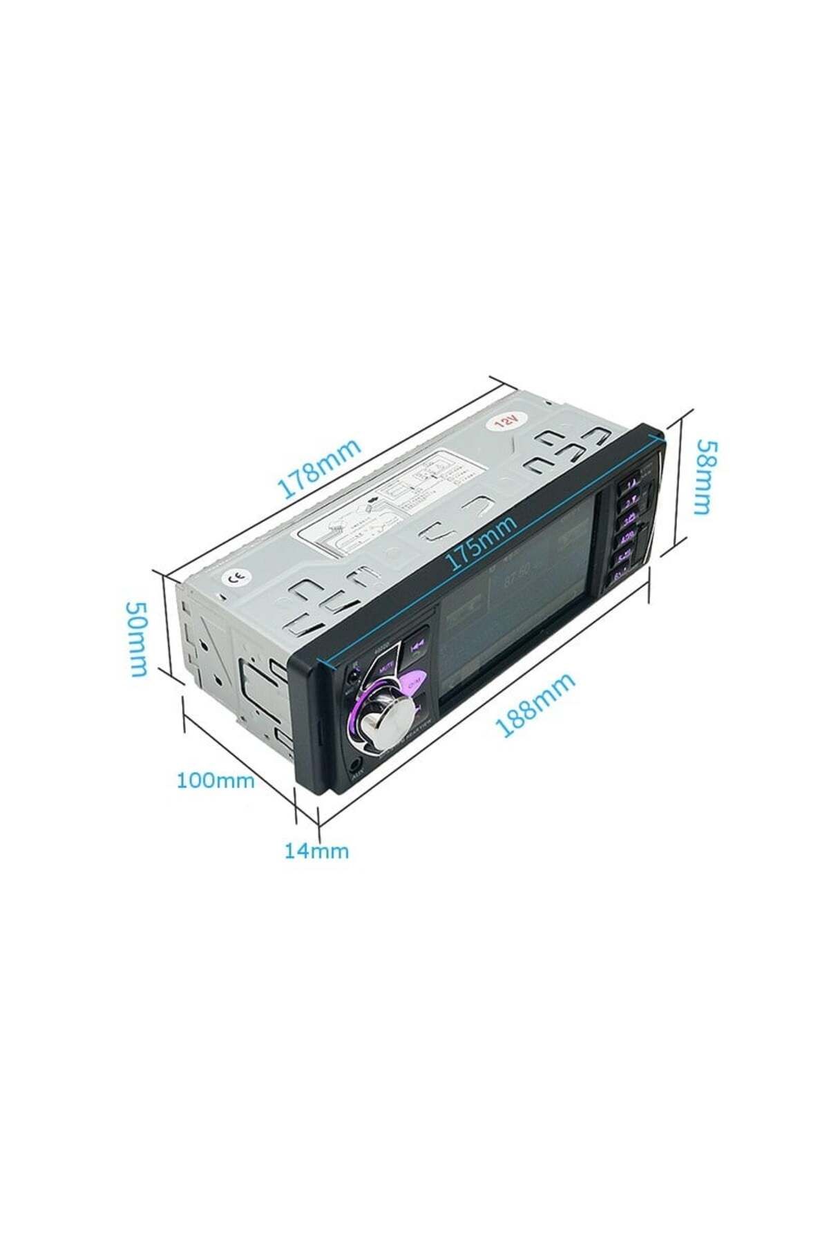 TECHSTAR-Car Radio MP5 PLAYER Techstar® 4022D SMART 1DIN, with 4.1" Display, Bluetooth, Remote Control 11