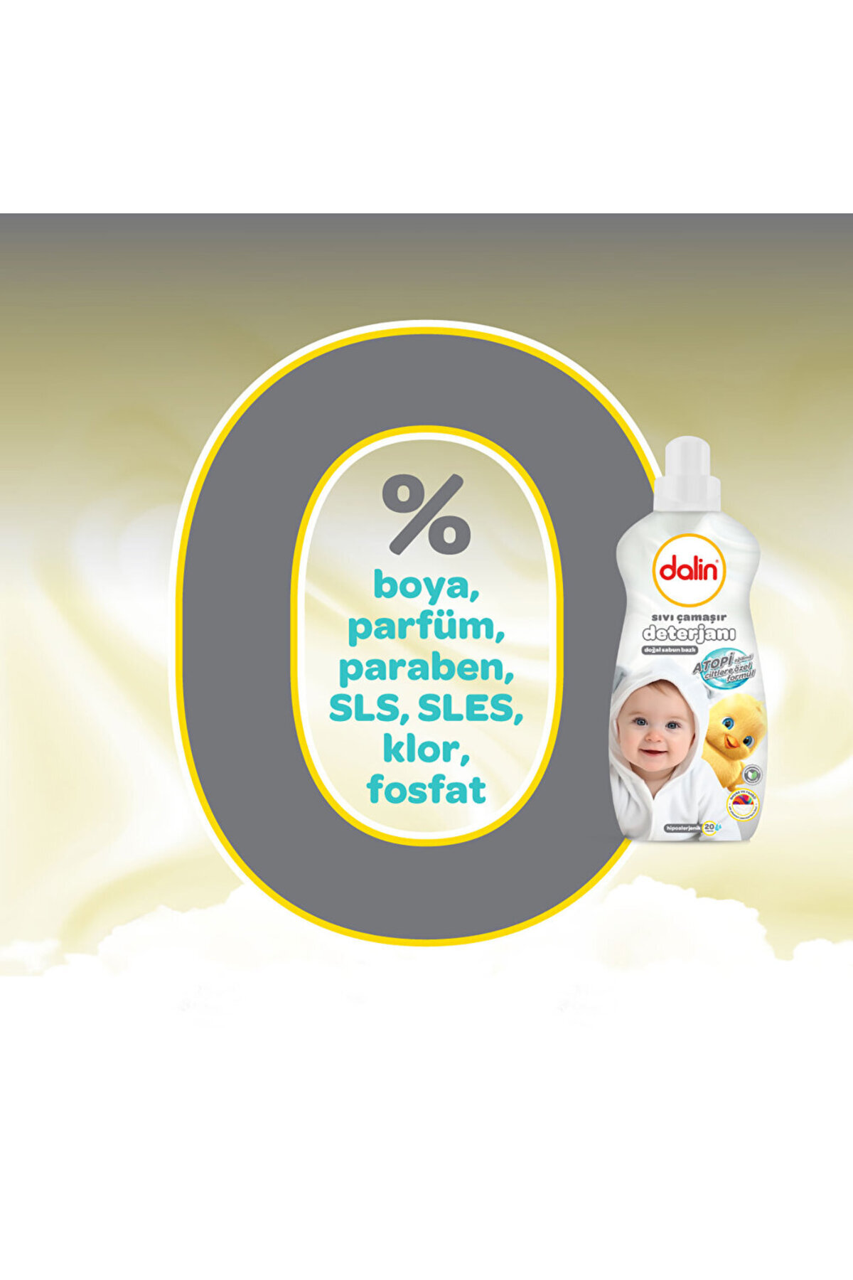 Dalin Sensitive Doğal Sabun Bazlı Sıvı Çamaşır Deterjanı 1500 ml (2 ADET) fotoğrafı 2 (önizleme)