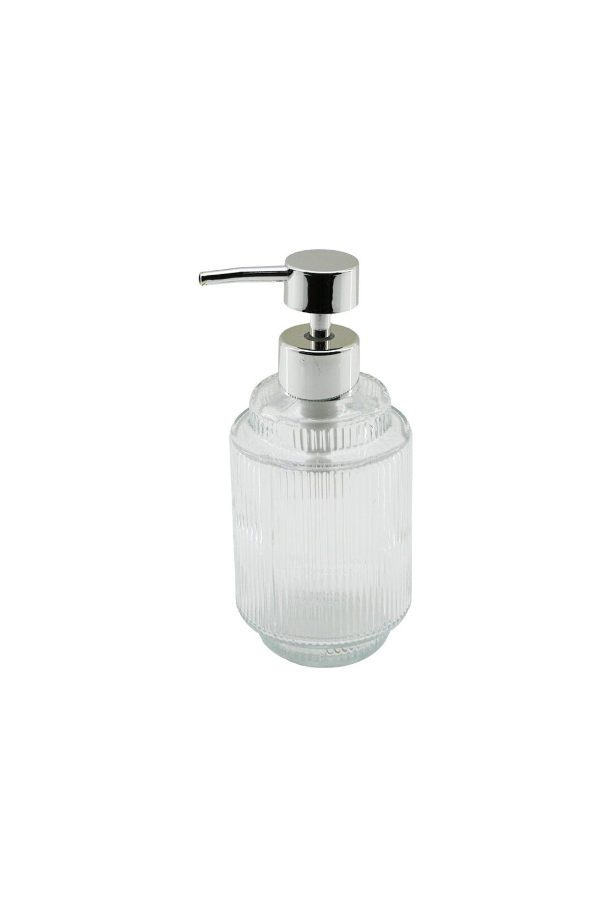 STOREMAX nffastore BOĞUMLU ÇİZGİ DESENLİ ŞEFF CAM SIVI SABUNLUK 370 ML Star Collectionbuy 1051353