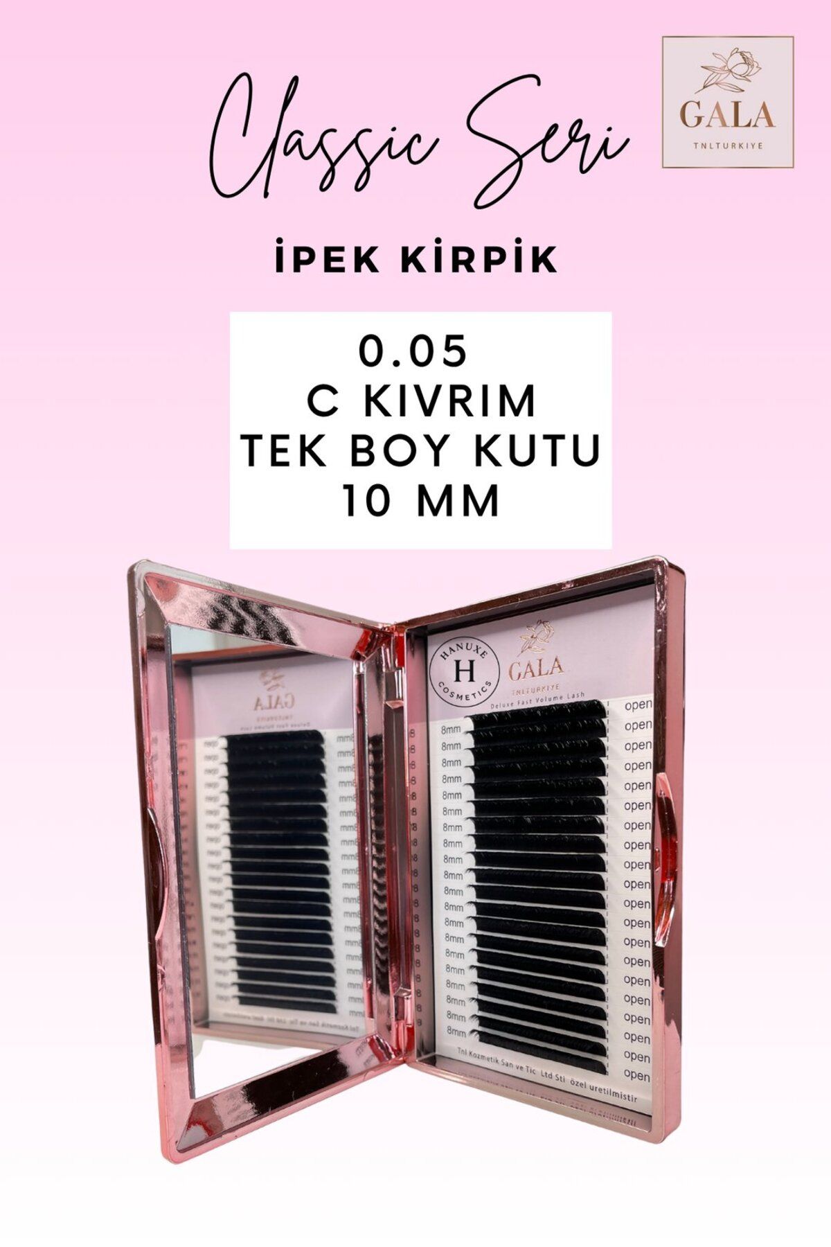 gala smart 0.05 KALINLIK / C KIVRIM / CLASSIC İPEK KİRPİK