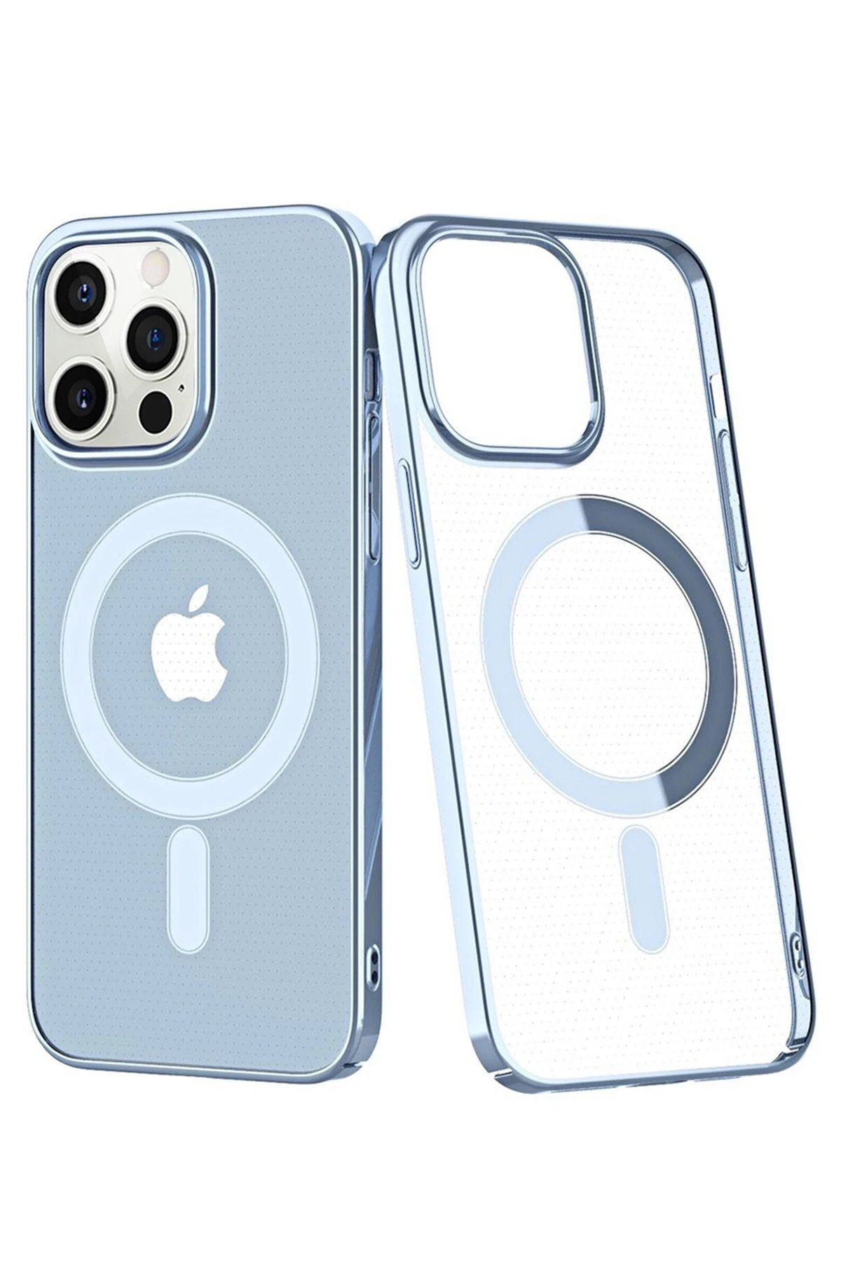 Toptan Bulurum iPhone 12 Pro Max Kılıf Element Magneticsafe Sert Kapak - Sierra Blue