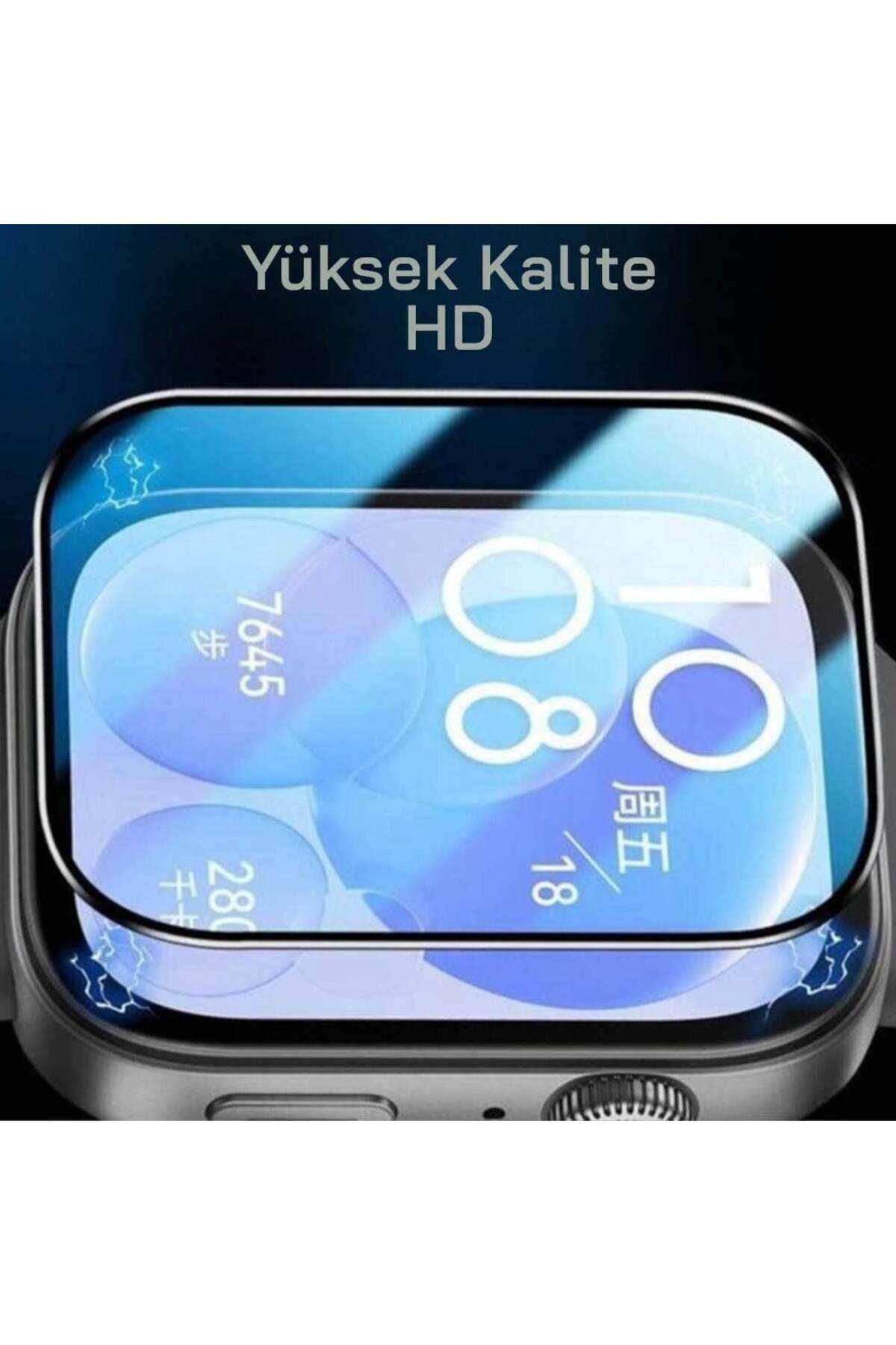 Huawei Watch Fit 4 Pro Uyumlu Ekran Koruyucu Takma Aparatlı Kolay Kurulum Dayanıklı Nano Koruma Camı