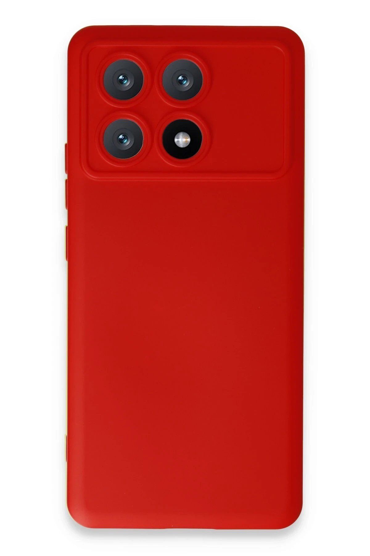 Toptan Bulurum Xiaomi Poco X6 Pro Kılıf Nano içi Kadife Silikon - Kırmızı
