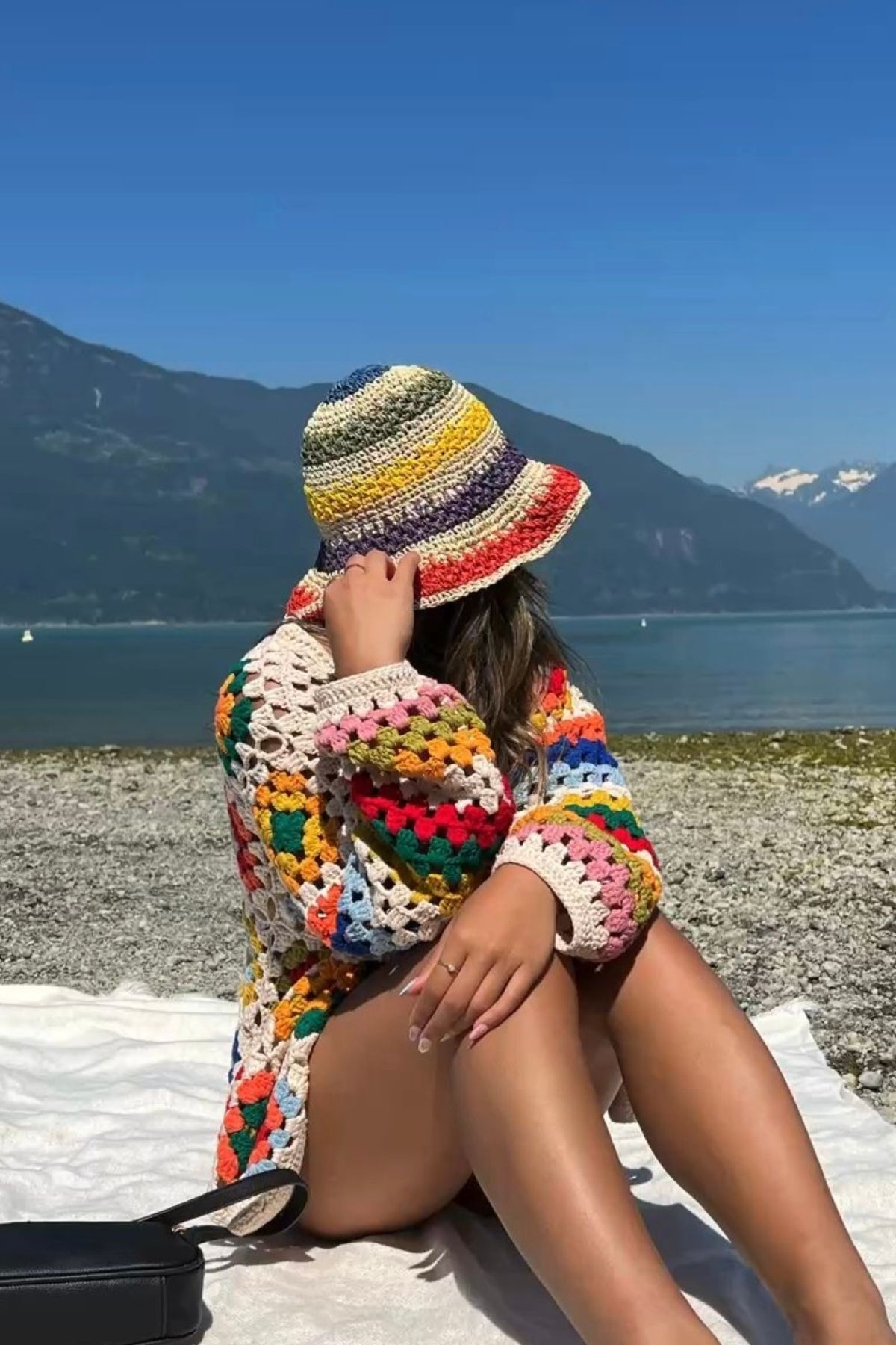keisy El Örgüsü Hasır Premium Bucket Şapka