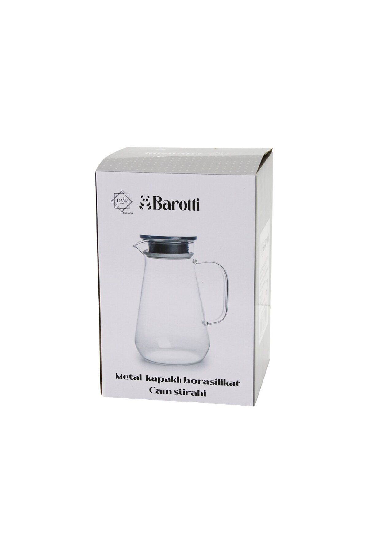 STOREMAX nffastore BOMBELİ GENİŞ TBN=1400ML CAM BOROSİLİKAT=ISIYA DAYANIKLI SÜRAHİ METAL KAPAK- SİLİ