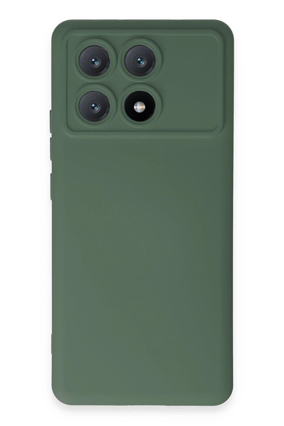 Toptan Bulurum Xiaomi Poco X6 Pro Kılıf Nano içi Kadife Silikon - Koyu Yeşil