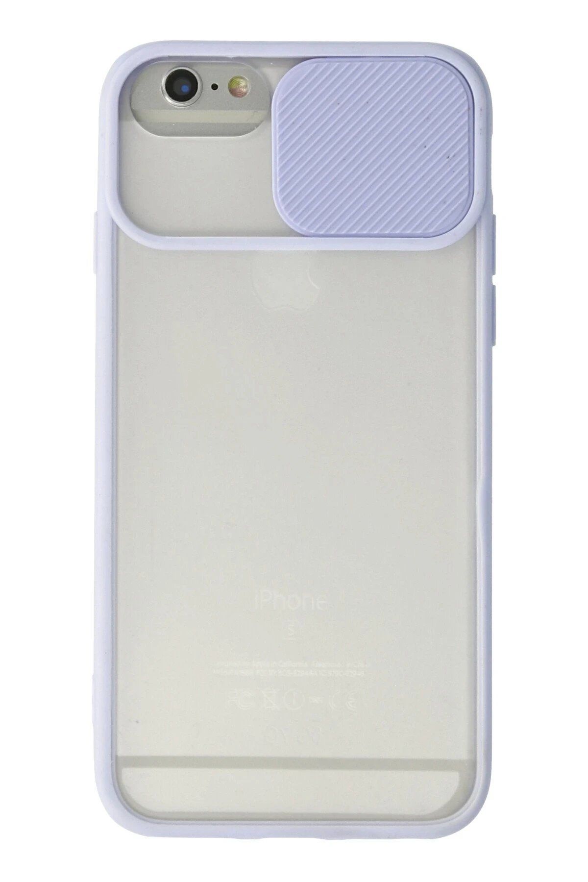 Toptan Bulurum iPhone 6 Kılıf Palm Buzlu Kamera Sürgülü Silikon - Lila