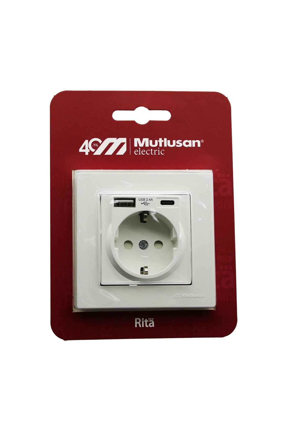 STOREMAX nffastore MUTLUSAN RİTA-2220 629 0201 BLİSTERLİ - KARTLI BEYAZ - USB + TYPE-C ' Lİ TOPRAKLI