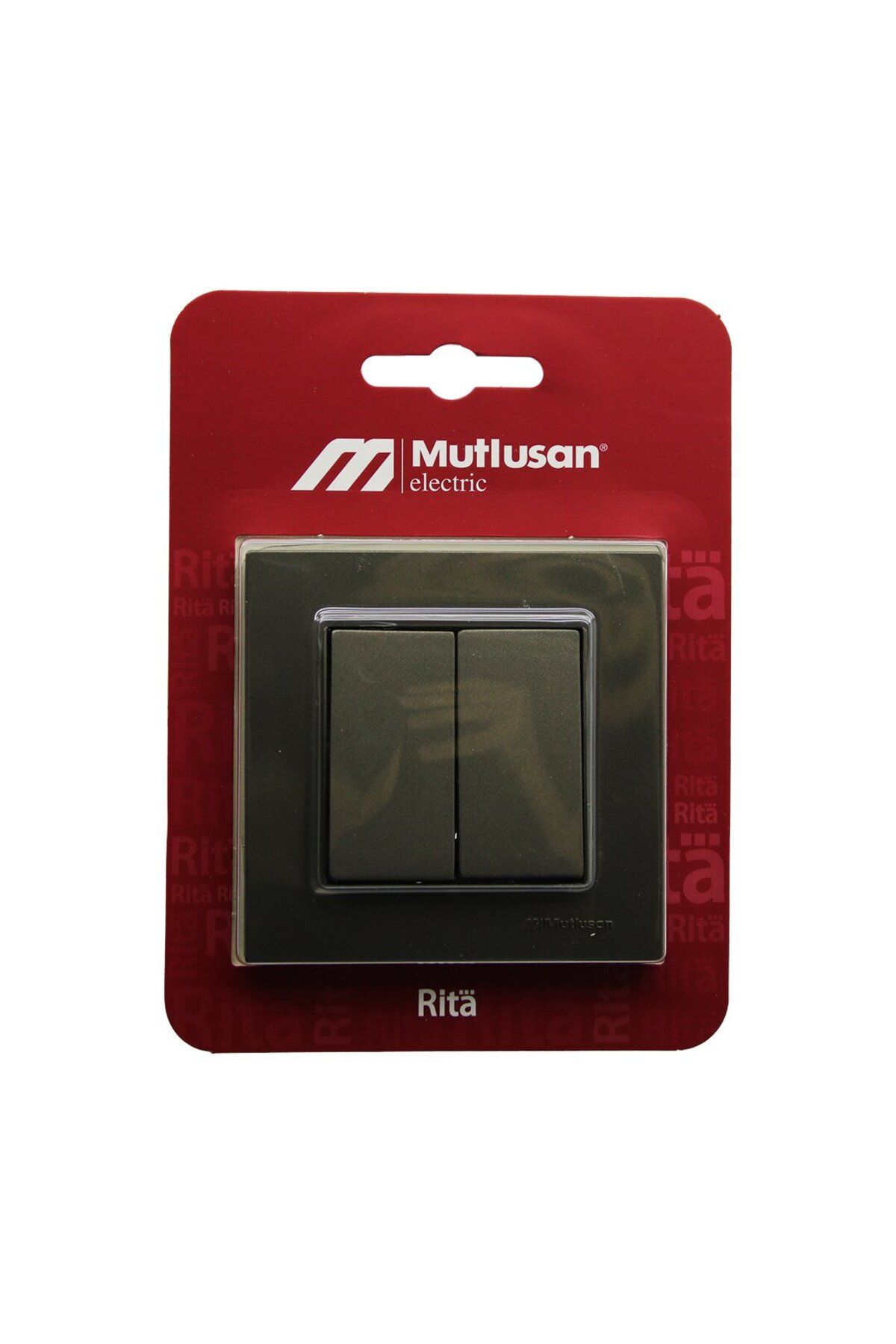 STOREMAX nffastore MUTLUSAN RİTA-2220 402 0286B BLİSTERLİ - KARTLI ANTRASİT - KOMÜTATÖR - 2Lİ ANAHTAR