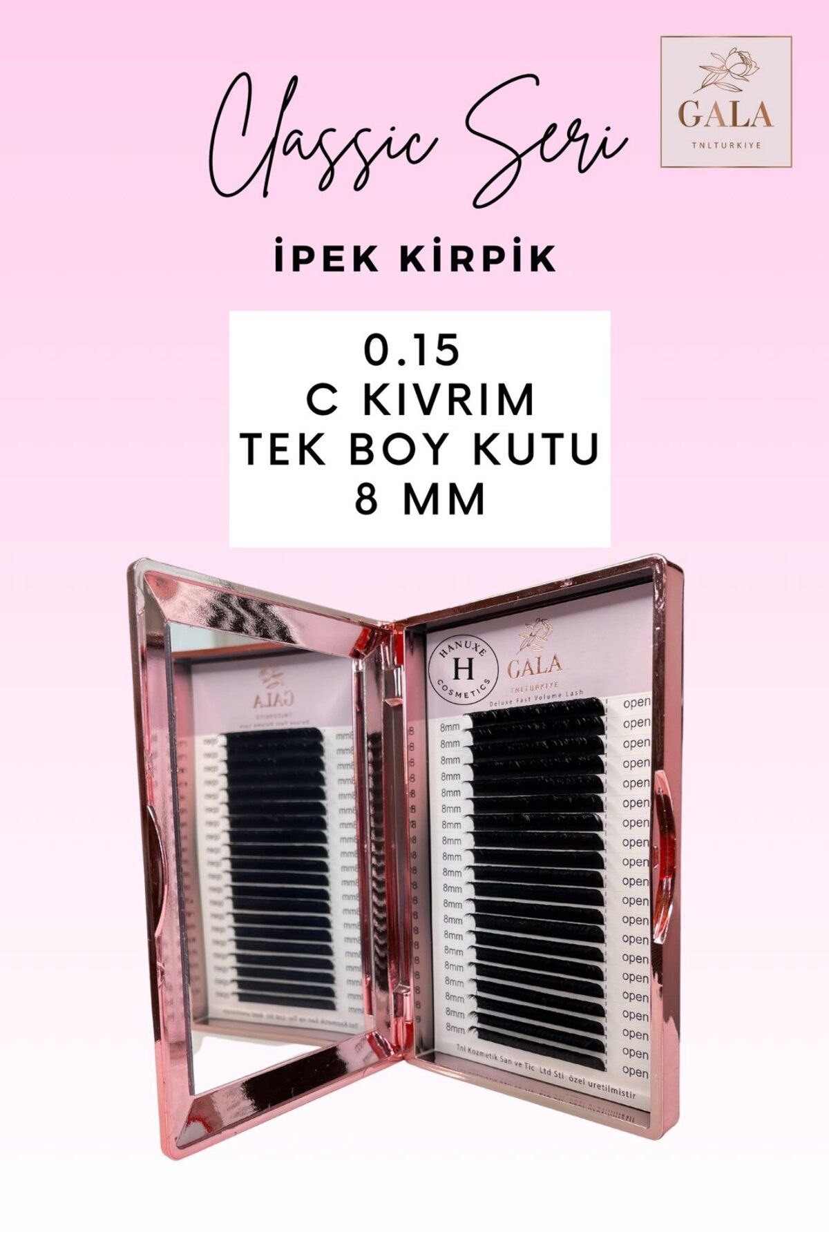 gala smart 0.15 KALINLIK / C KIVRIM / CLASSIC İPEK KİRPİK