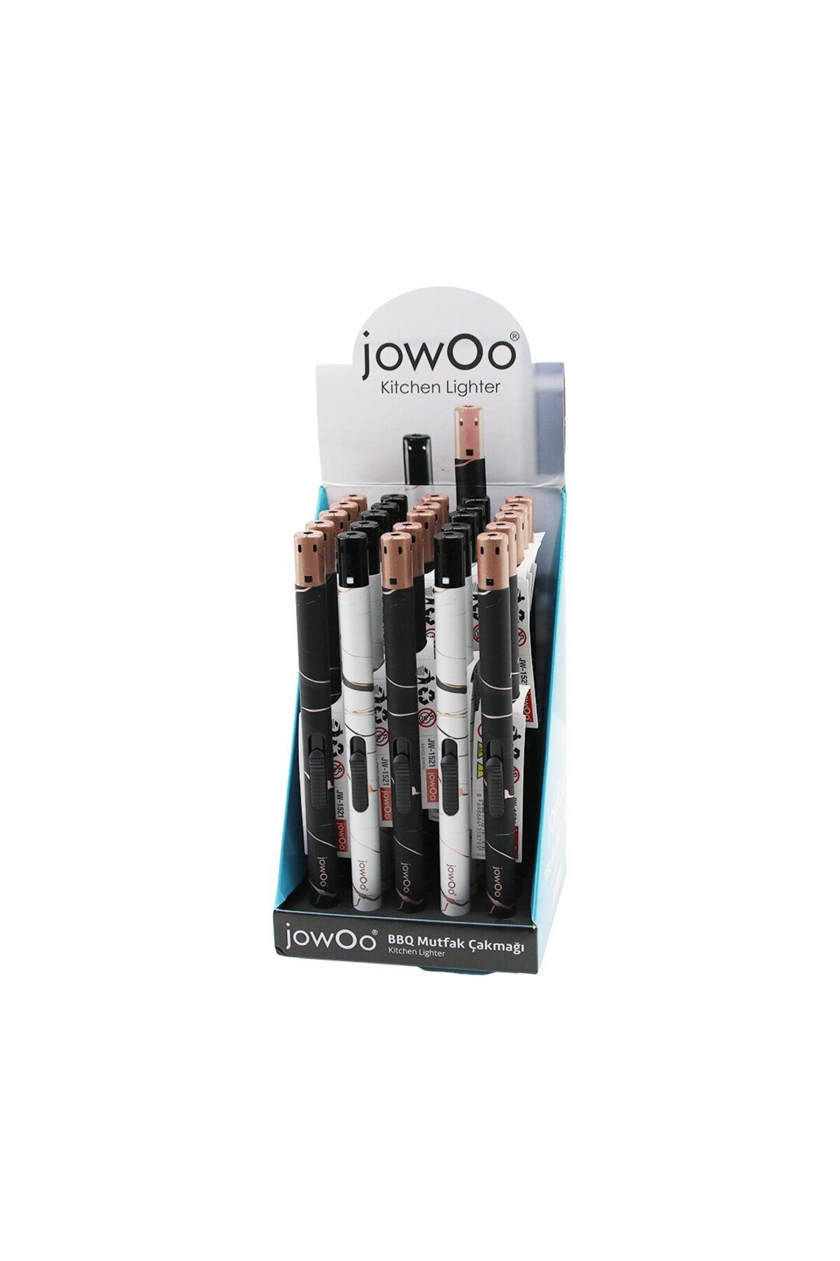 STOREMAX nffastore JOWOO BBQ JW-1521 -430425 DAALI DESENLİ RENKLİ MUTK ÇAKMAK KALEM MODELİ İTMELİ
