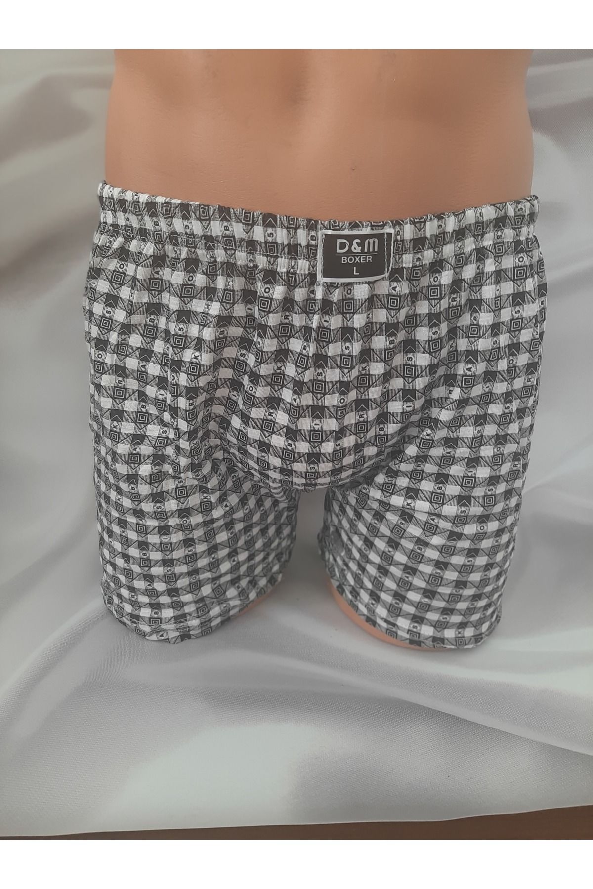 Butik Siyah desenli % 100 pamuk cotton rahat kullanışlı erkek boxer
