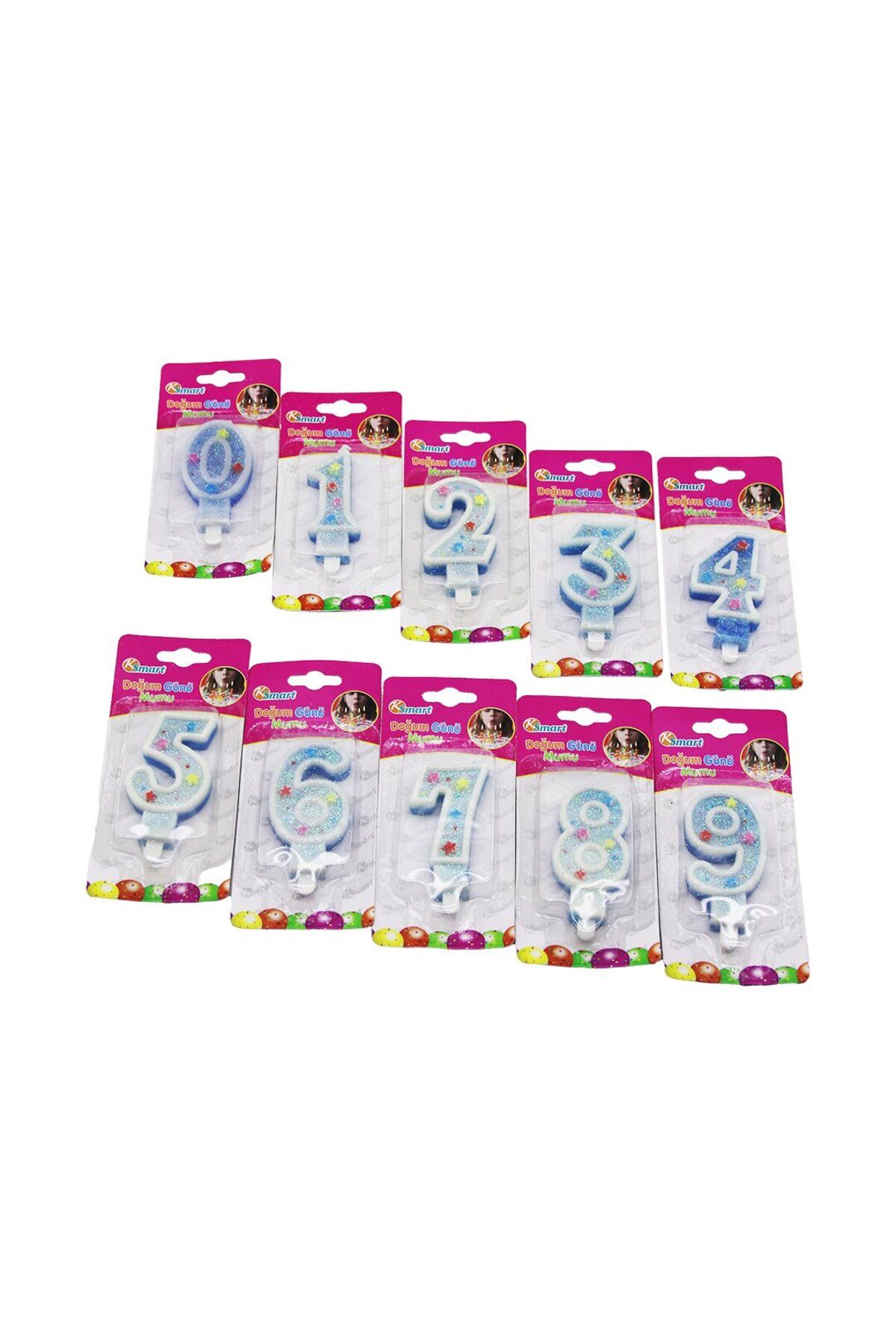STOREMAX nffastore RAKAMLI - SİMLİ DOĞUM GÜNÜ MUMU Star Collectionbuy 1051353