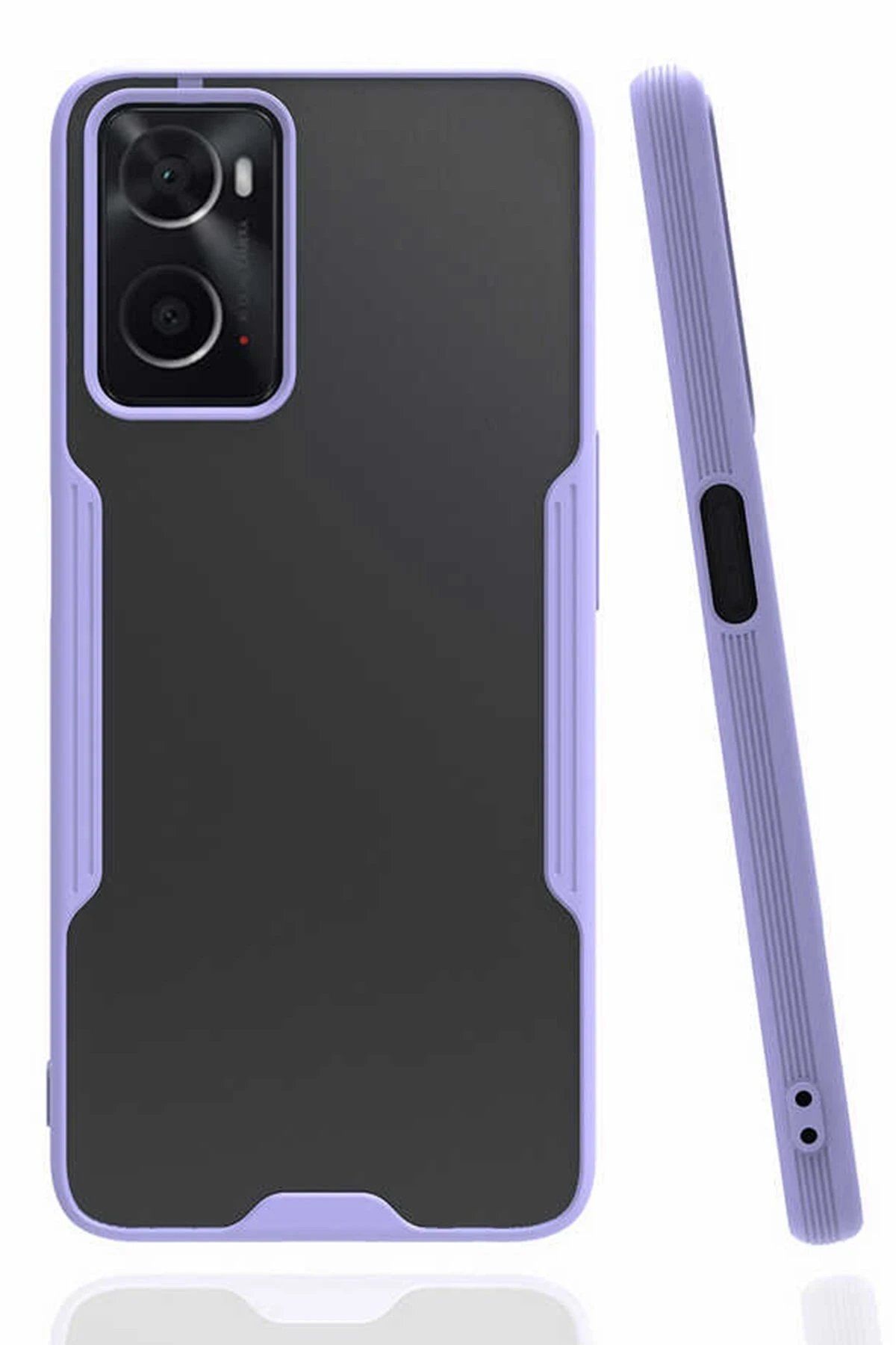 Toptan Bulurum Oppo A96 Kılıf Platin Silikon - Lila