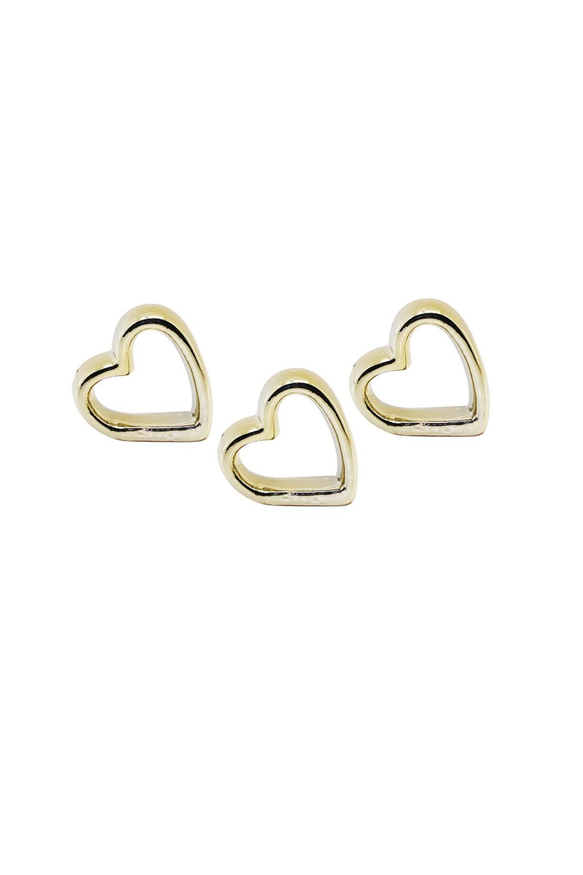STOREMAX nffastore TEKLİ KALP GOLD - SERAMİK BİBLO - DEKORATİF SÜS EŞYASI Star Collectionbuy 1051353