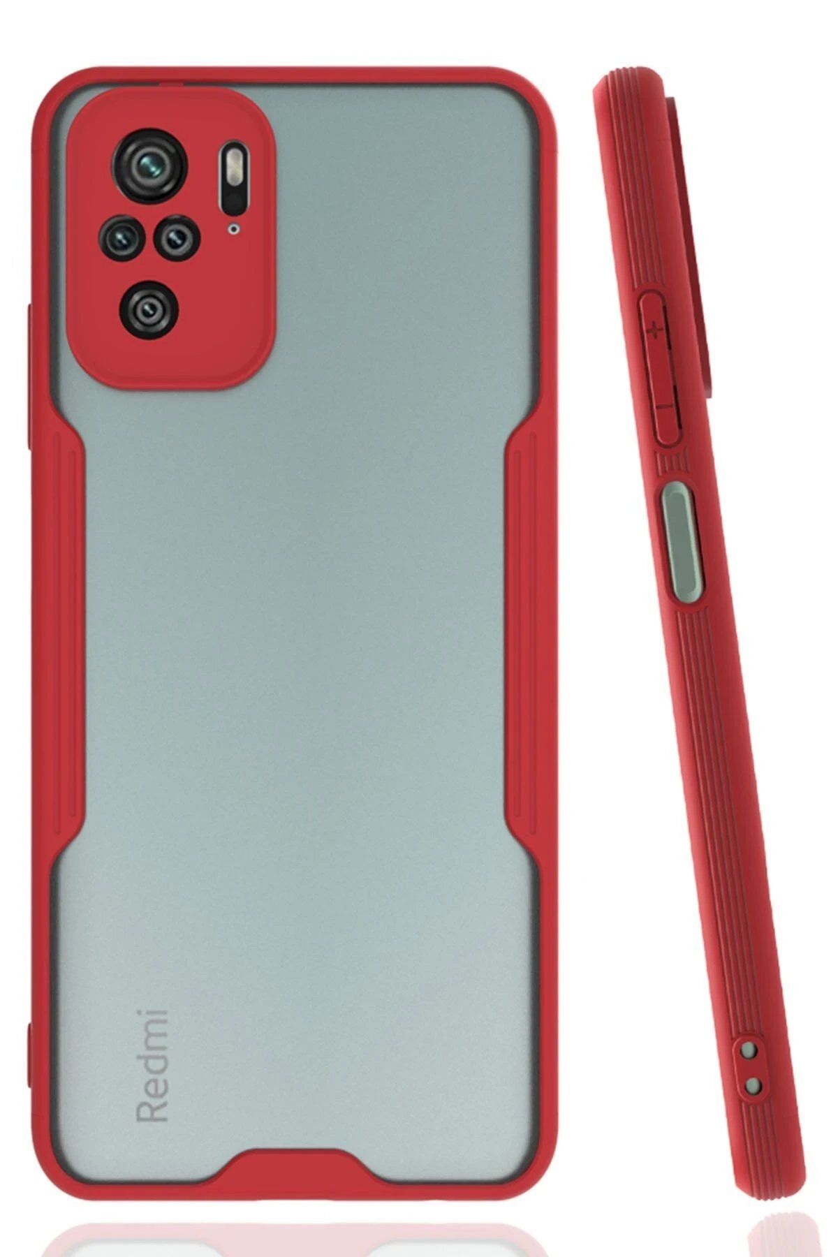 Toptan Bulurum Xiaomi Redmi Note 10 Kılıf Platin Silikon - Kırmızı