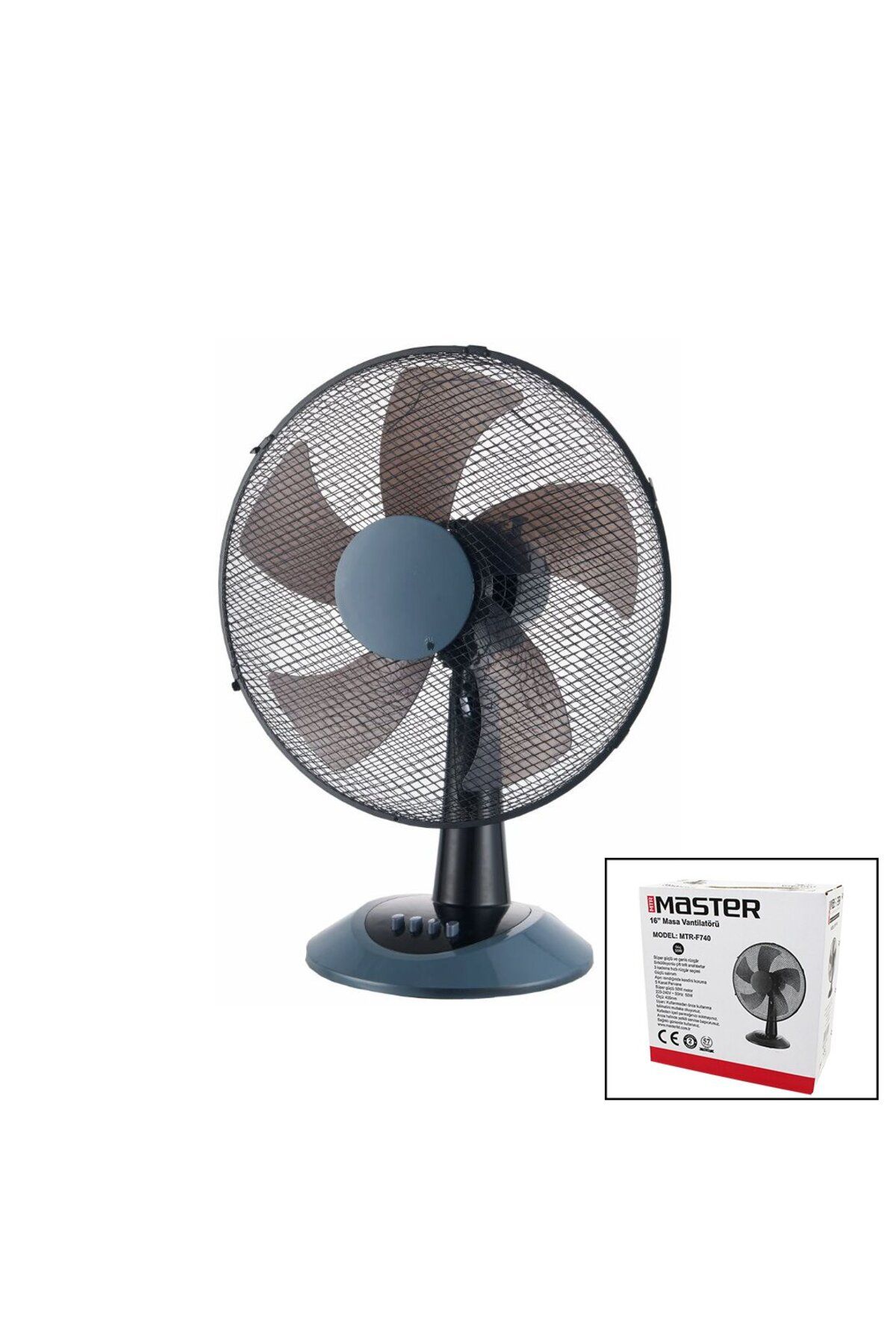 STOREMAX nffastore 16 İNÇ MASA ÜSTÜ VANTİLATÖR 50W 5 KANAT - 3 KADEME MTR-F740 Star Collectionbuy 10513