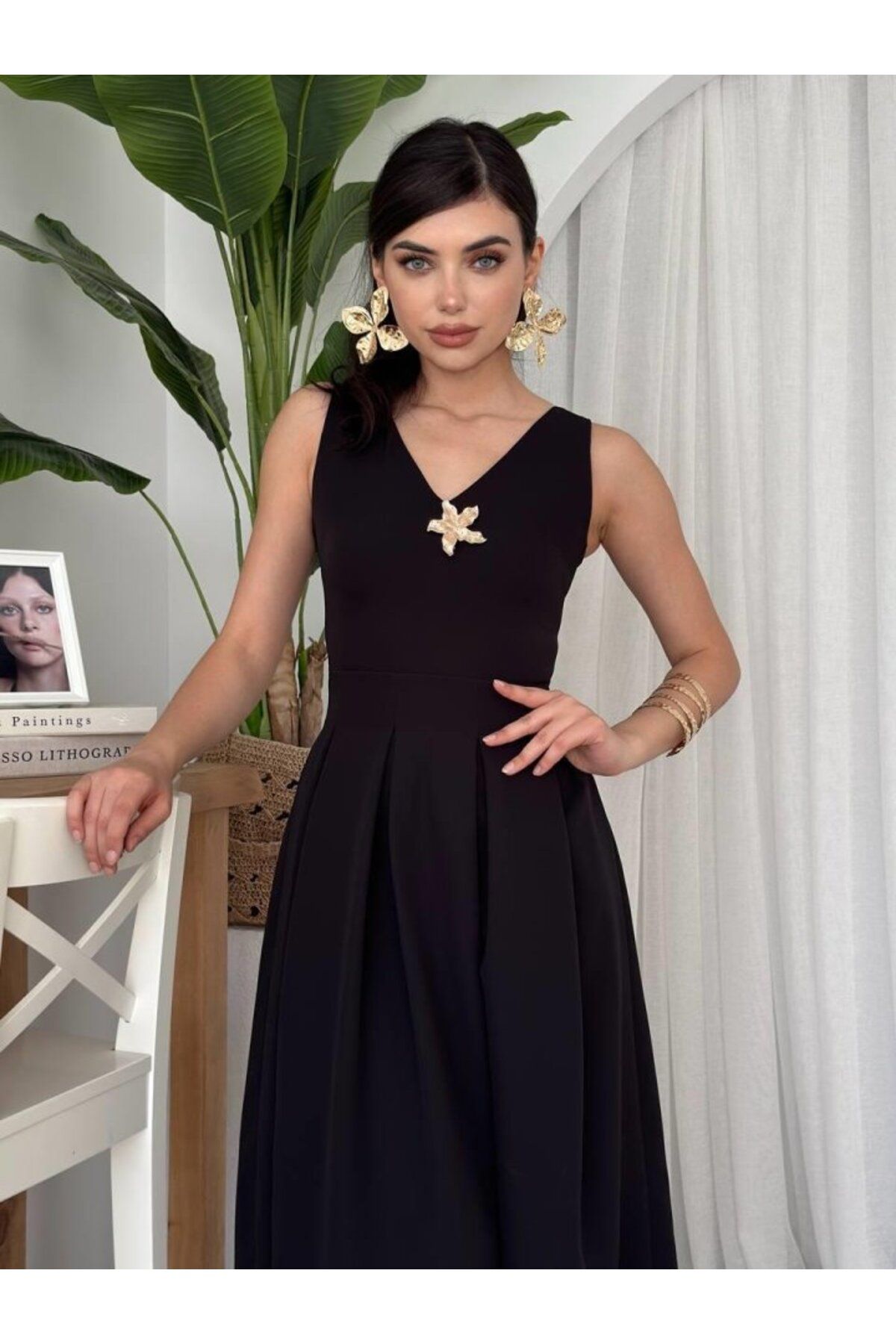 ETİLER COLLECTION Late Yıldız Detaylı Elbise