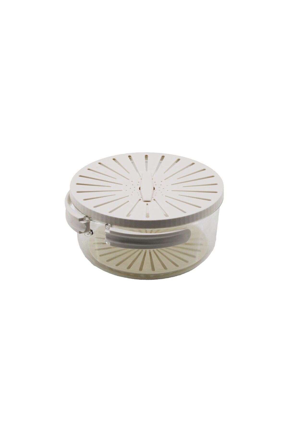 STOREMAX nffastore 2İN1 SAKLAMA KABI - SÜZGEÇ KATLANIR KULPLU 2.5LT MİKA KRİSTAL KAP - PLASTİK