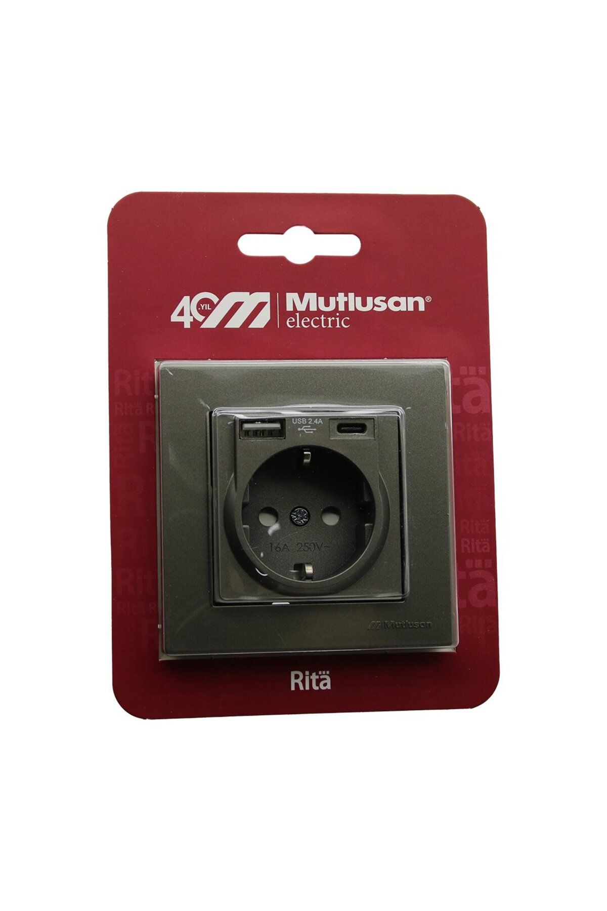 STOREMAX nffastore MUTLUSAN RİTA-2220 629 0286 BLİSTERLİ - KARTLI ANTRASİT - USB + TYPE-C ' Lİ TOPR