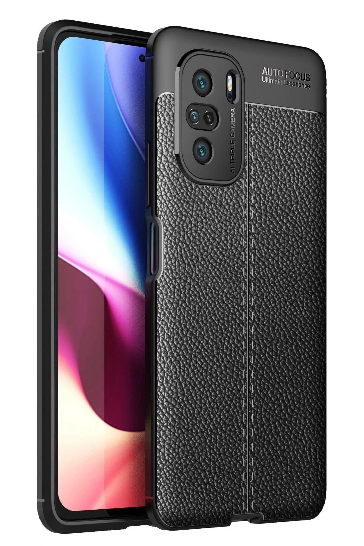 Toptan Bulurum Xiaomi Poco F3 Kılıf Auto Focus Kapak - Siyah