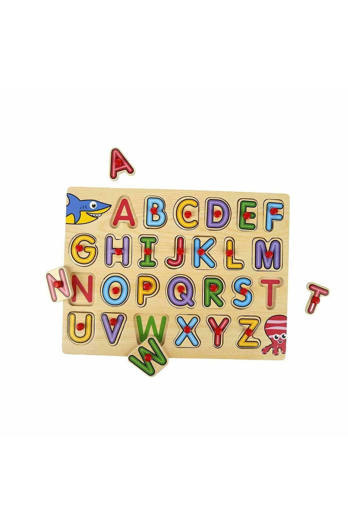 Easy Tedarik 130443 Ahşap Raptiyeli Bultak Alfabe
