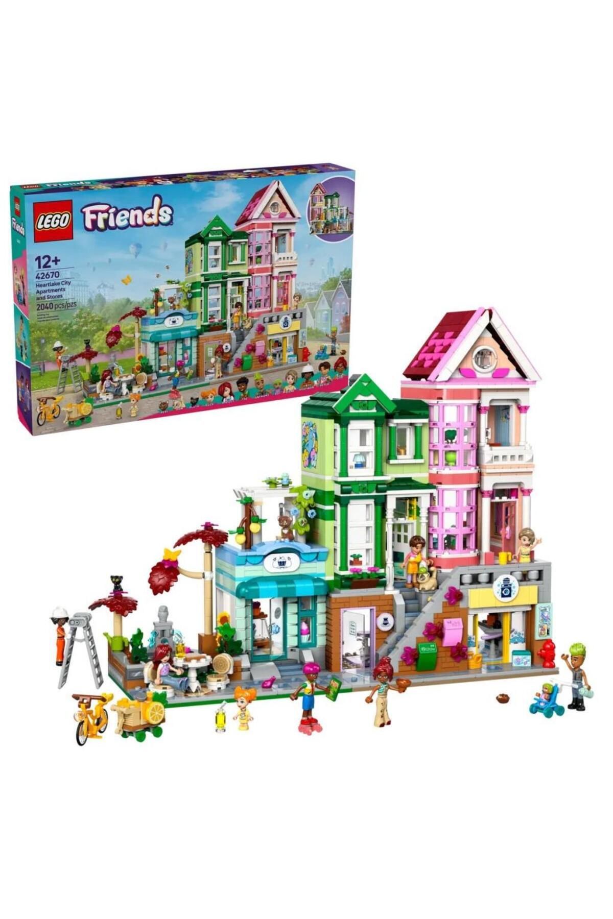 NW NessiWorld Nessiworld 42670 Lego Friends Heartlake Apartman ve Mağazalar 2040 parça +12 yaş