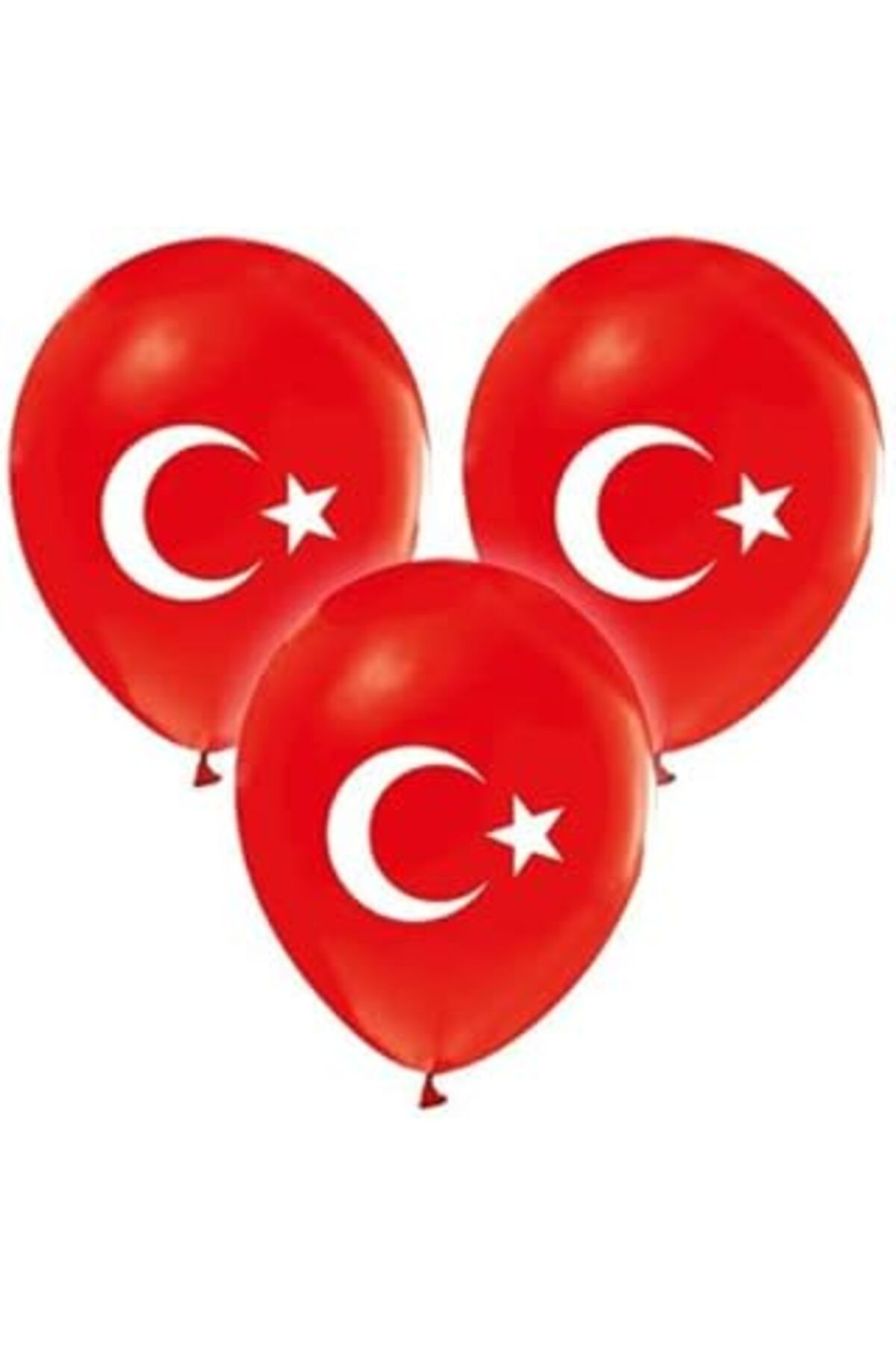 Pazarcan Benim Marifetlerim - Ay Yıldız Bayrak Balon 12 Inch 5 Adet