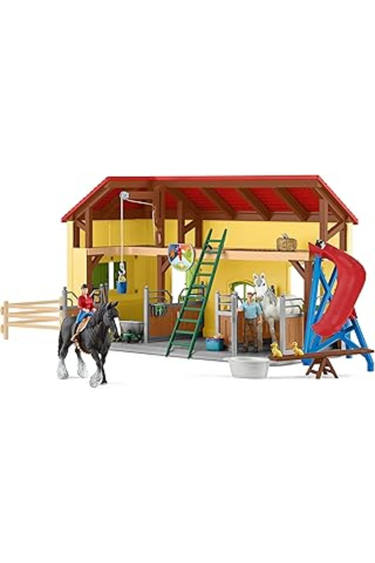 Mu Art Ahşap Schleich At Ahırı