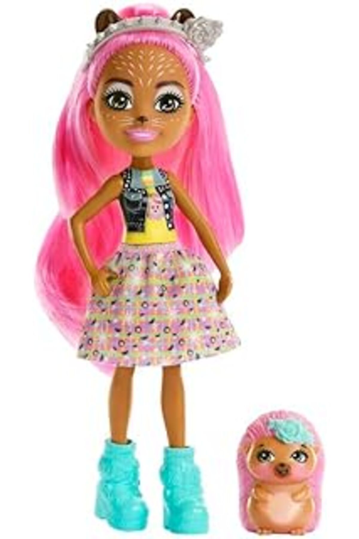 Pazarcan Enchantimals Hkn13 City Tails Main Street Hensley Kirpi Ve Spiney Oyuncak Bebek, Çok Renkli