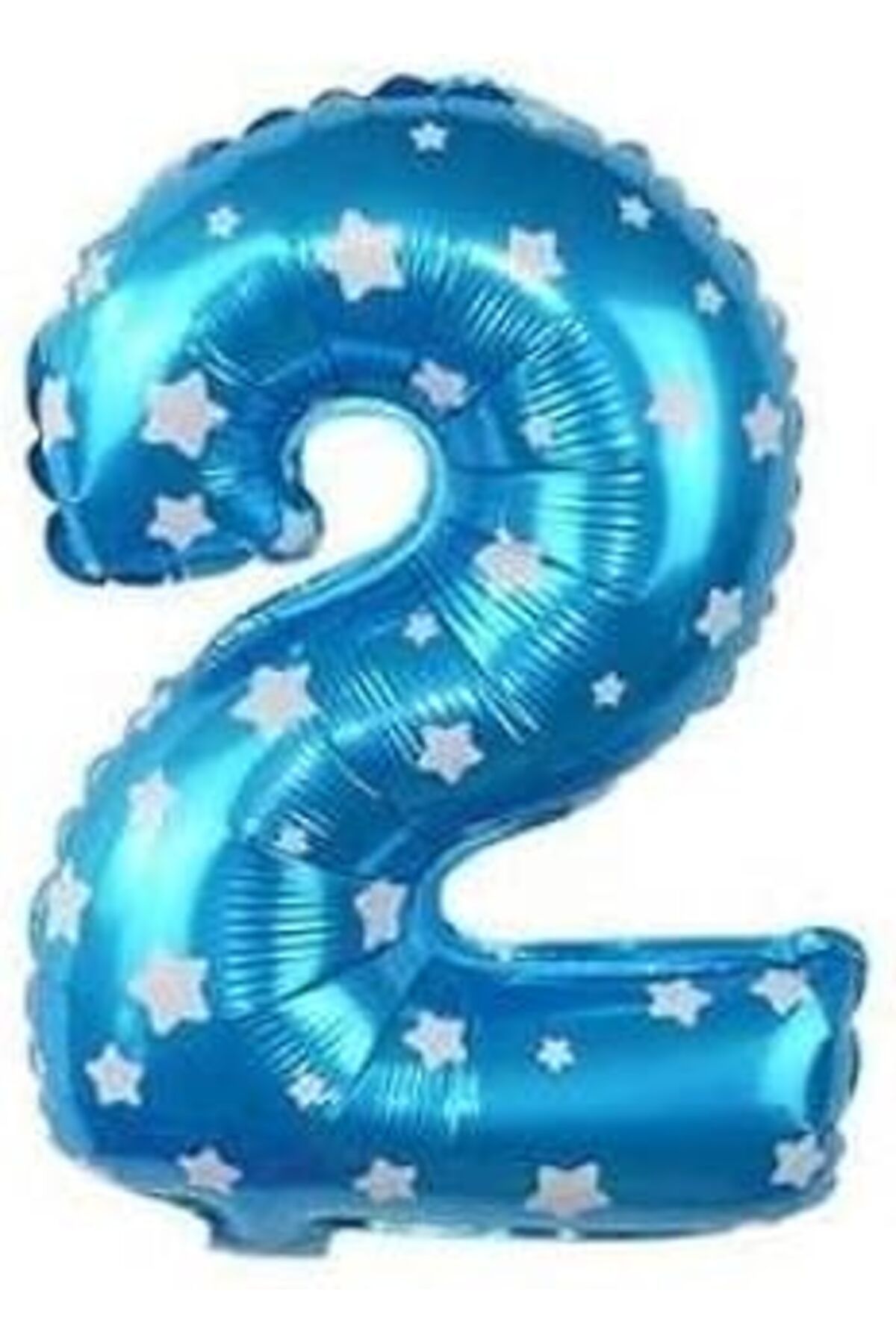 Pazarcan Benim Marifetlerim - 2 Rakamı Mavi Folyo Balon 16 Inch 40 Cm
