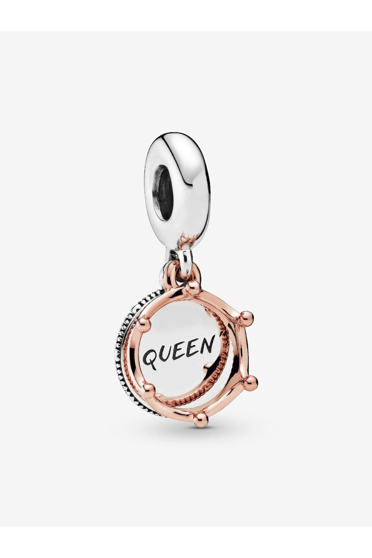 D&D Dora&Dora “Queen” ve Kraliyet Taçlı Sallantılı Charm 925 Ayar Gümüş