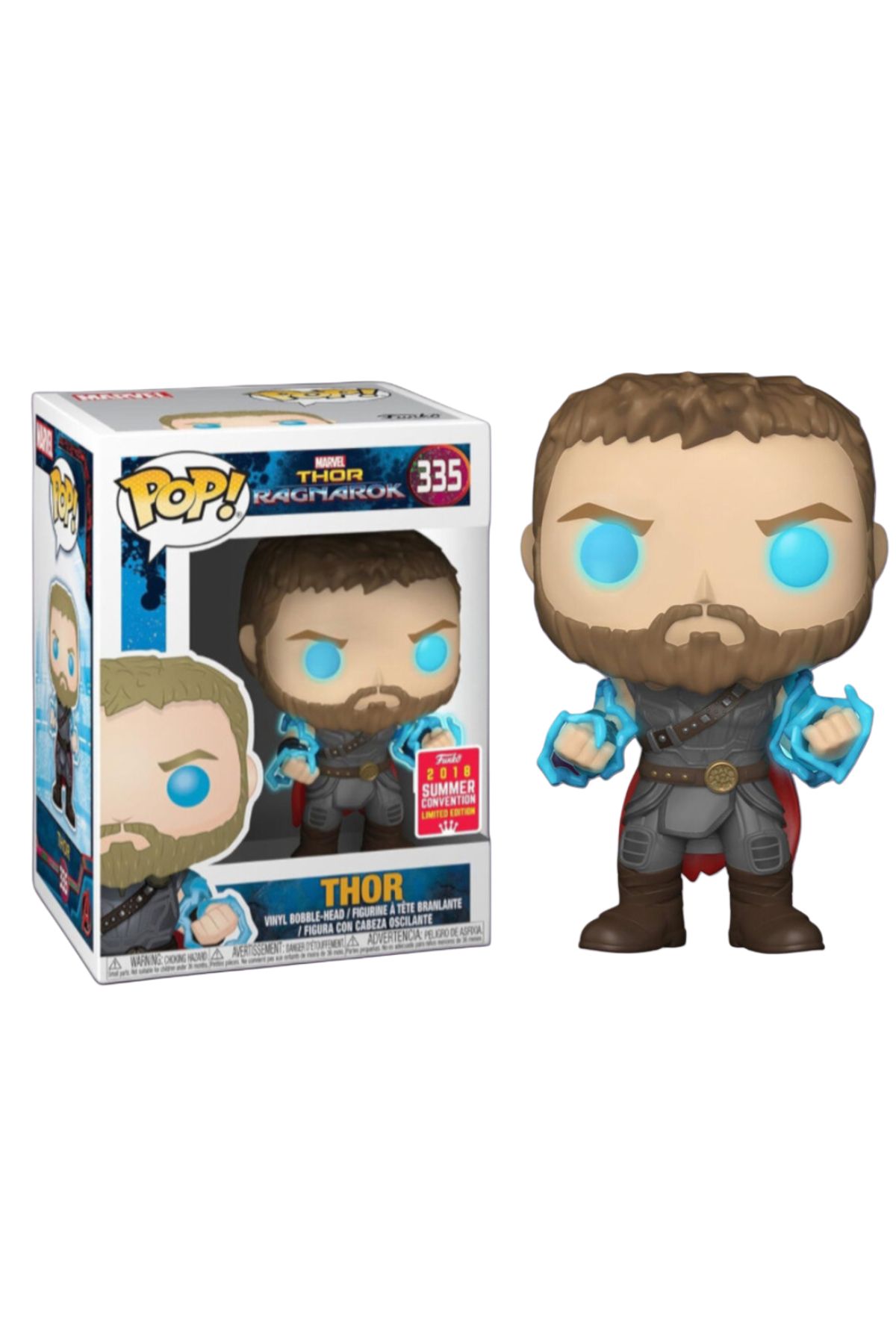 Funko Thor with Odin Force Glow In The Dark (Summer Convention 2018 Limited Edition) Pop! #335