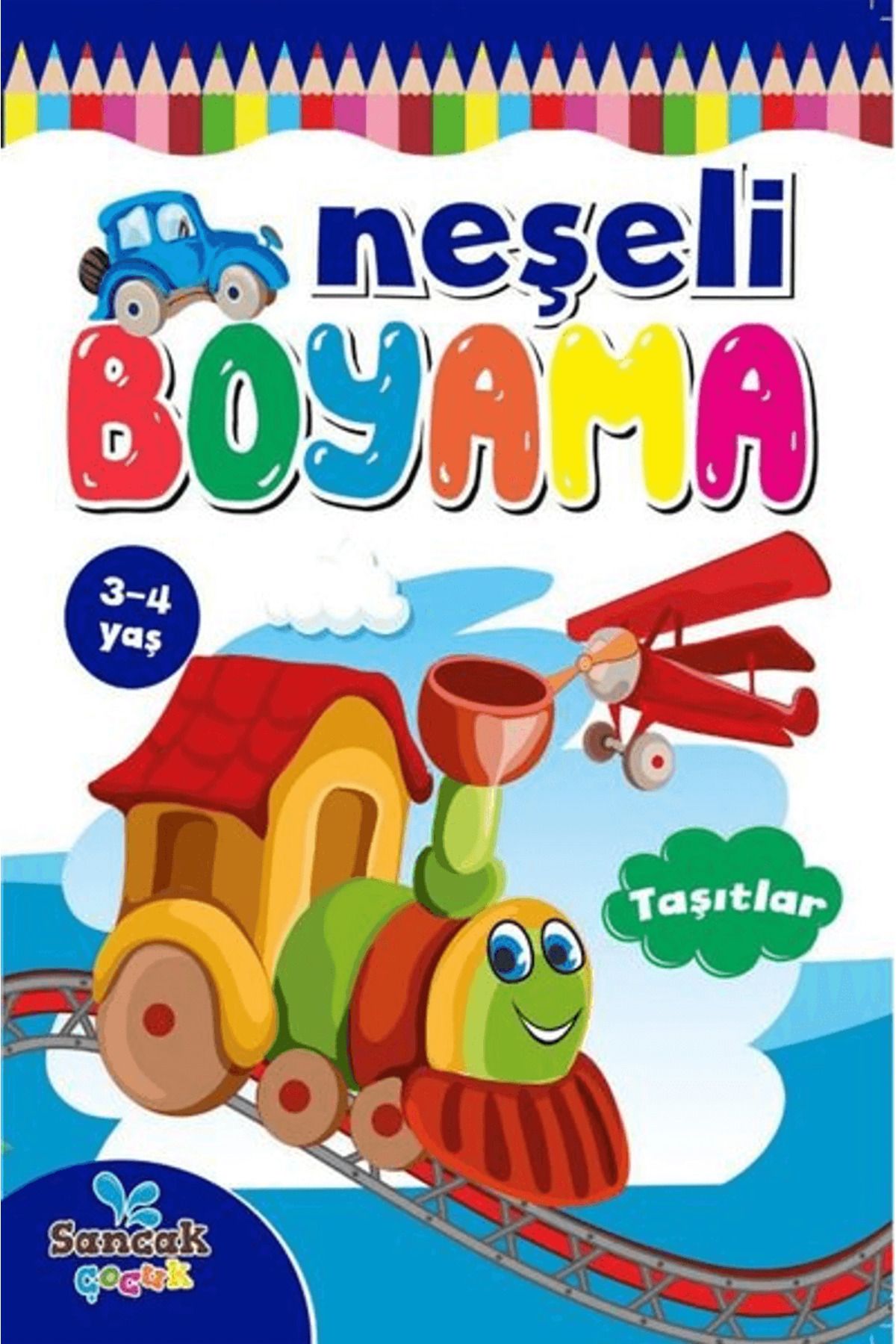 Sancak Çocuk Neşeli Boyama - Taşıtlar