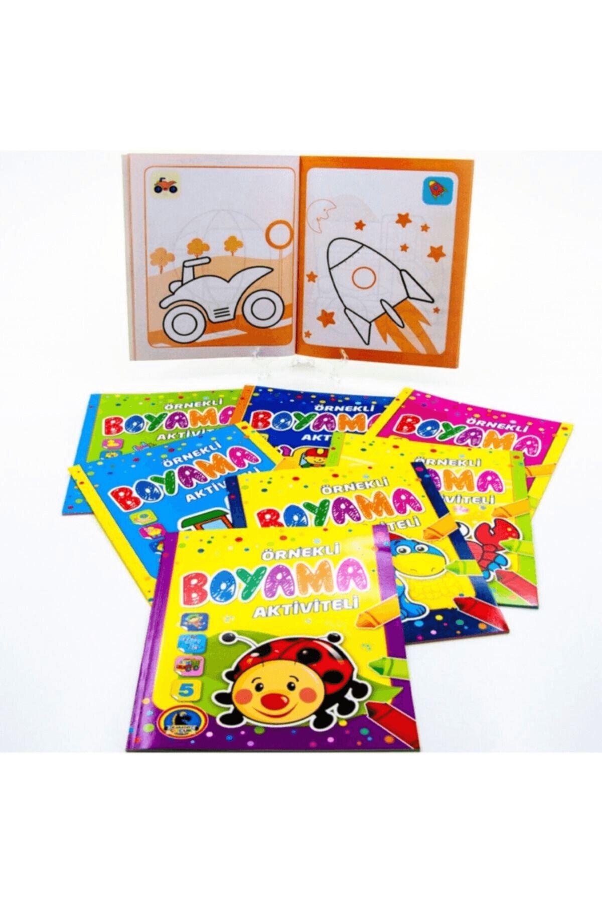 Karatay Çocuk Aktiviteli Örnekli Boyama Kitabı (8 Kitap Takım)