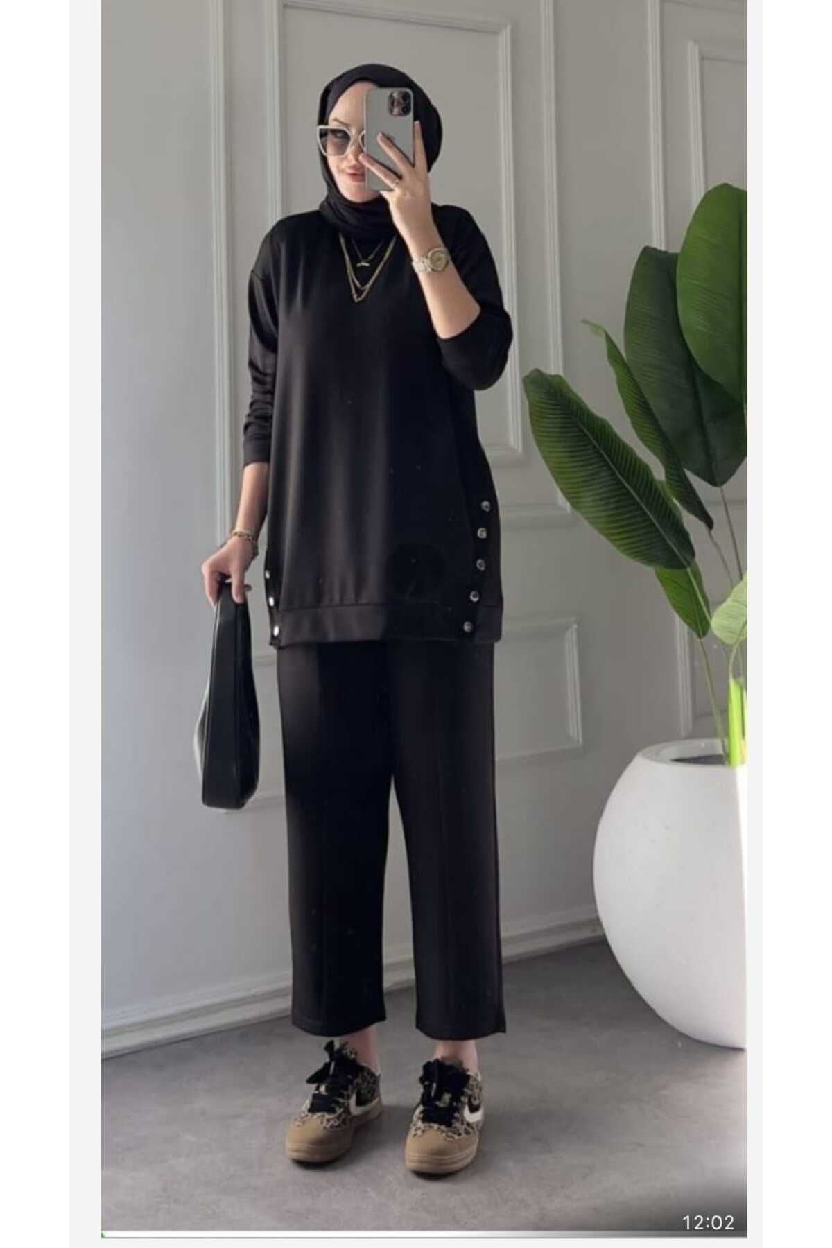 Foola Moda Yan Detaylı İkili Takım – Rahat ve Şık Günlük Stil