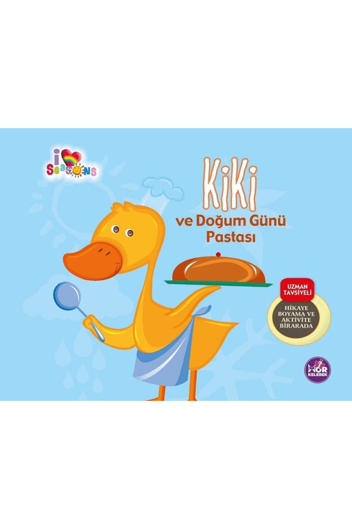 Mor kelebek Kiki ve Doğum Günü Pastası