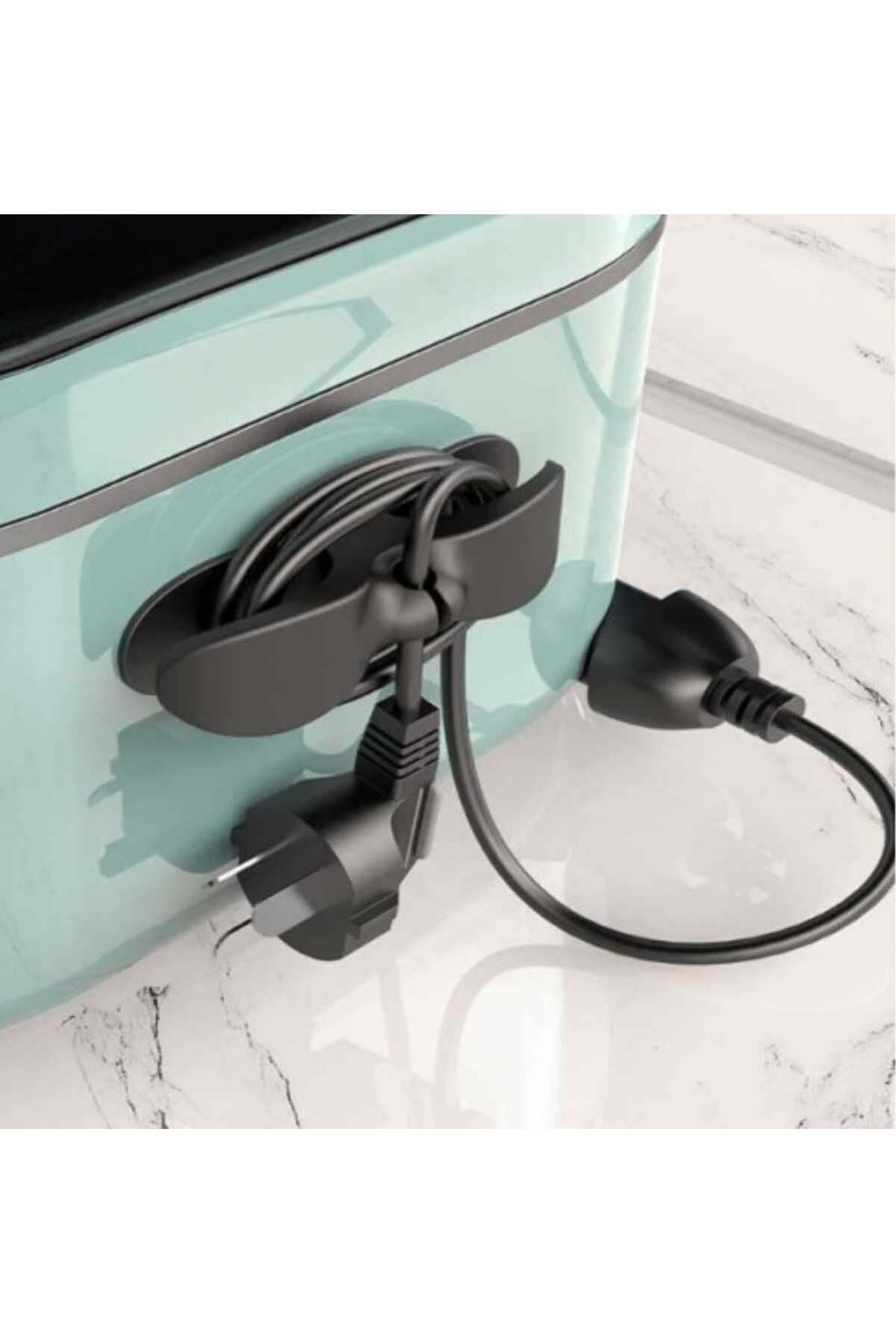 Vi Caro 2 Adet Elektrikli Ev Aleti Mikrodalga Airfryer Kahve Makinesi Kablo Sarma Düzenleme Toplama Aparatı