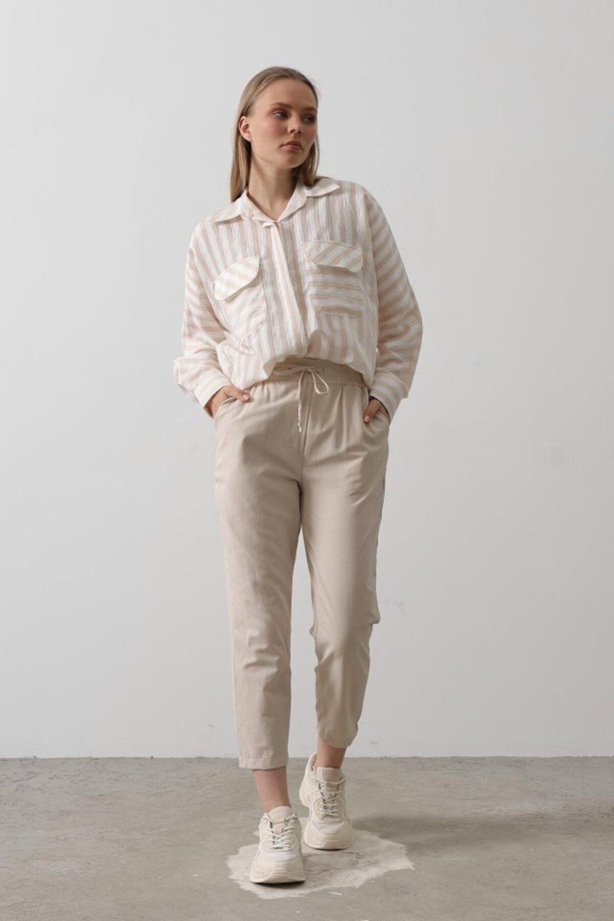 ETİLER COLLECTION Pantolon - Taş