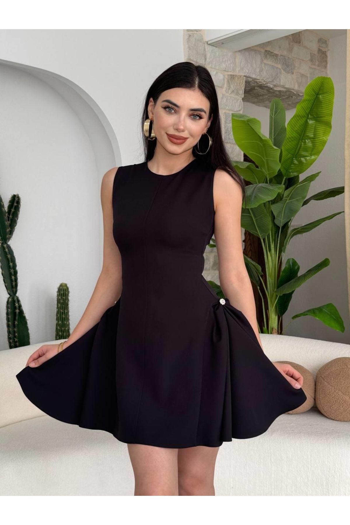 ETİLER COLLECTION More İnci Detaylı Elbise
