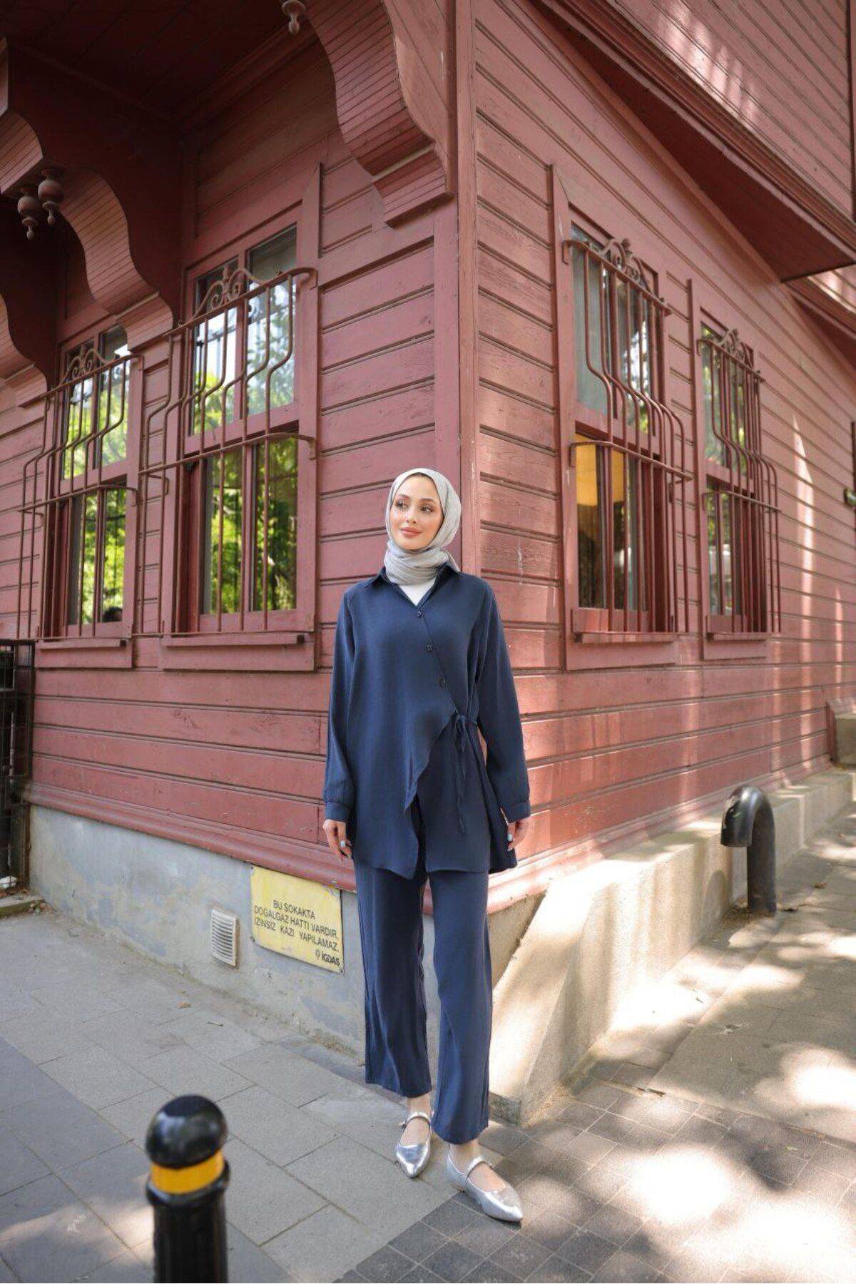 Castivo Fashion Bağlamalı Tunik Pantolon Takım