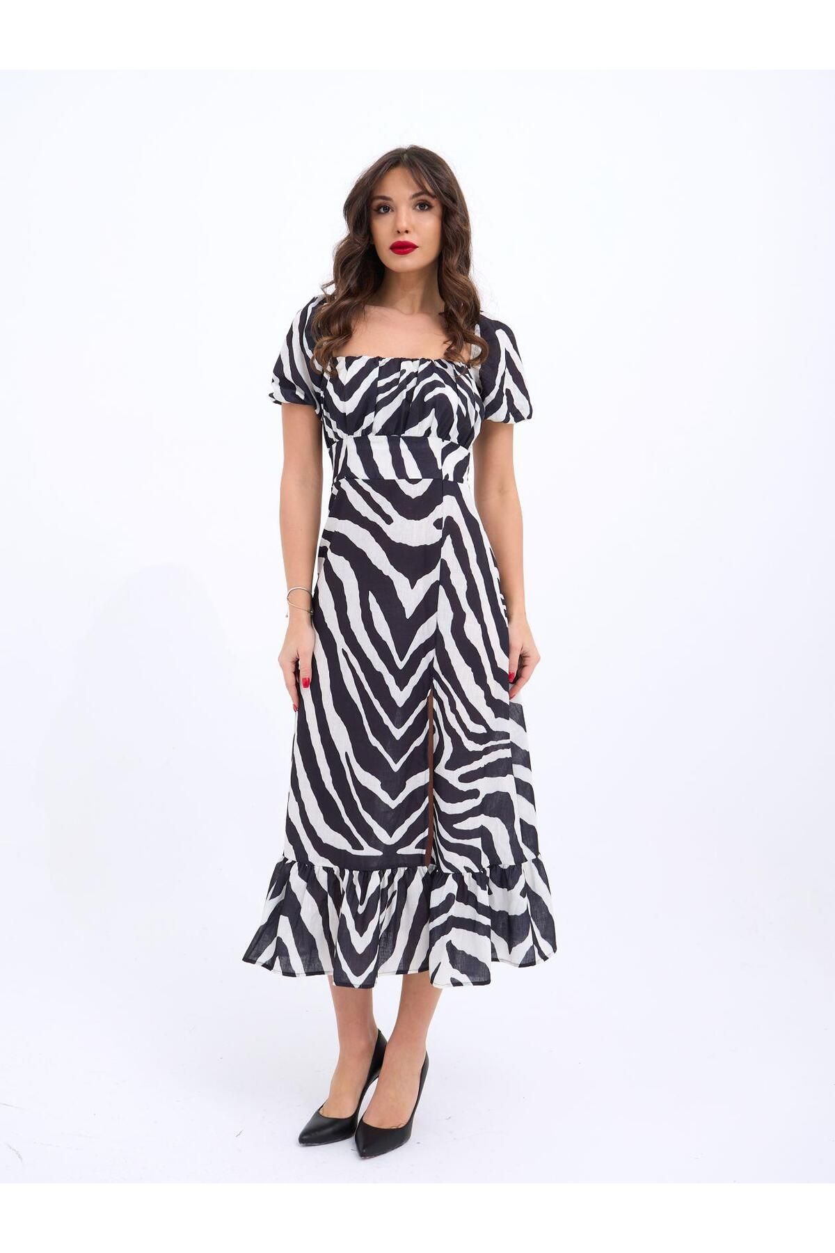 ETİLER COLLECTION 6330 ELBİSE-SİYAH