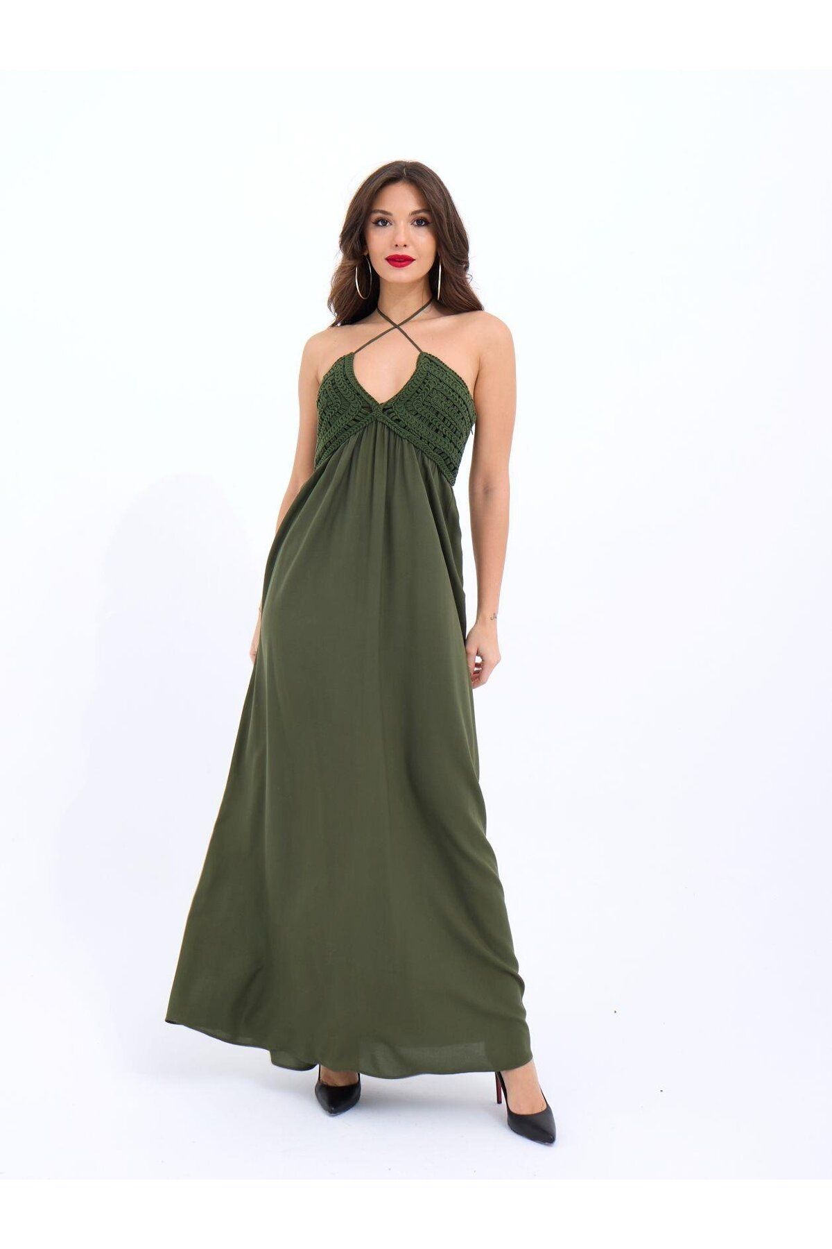 ETİLER COLLECTION 7098 ELBİSE-HAKİ