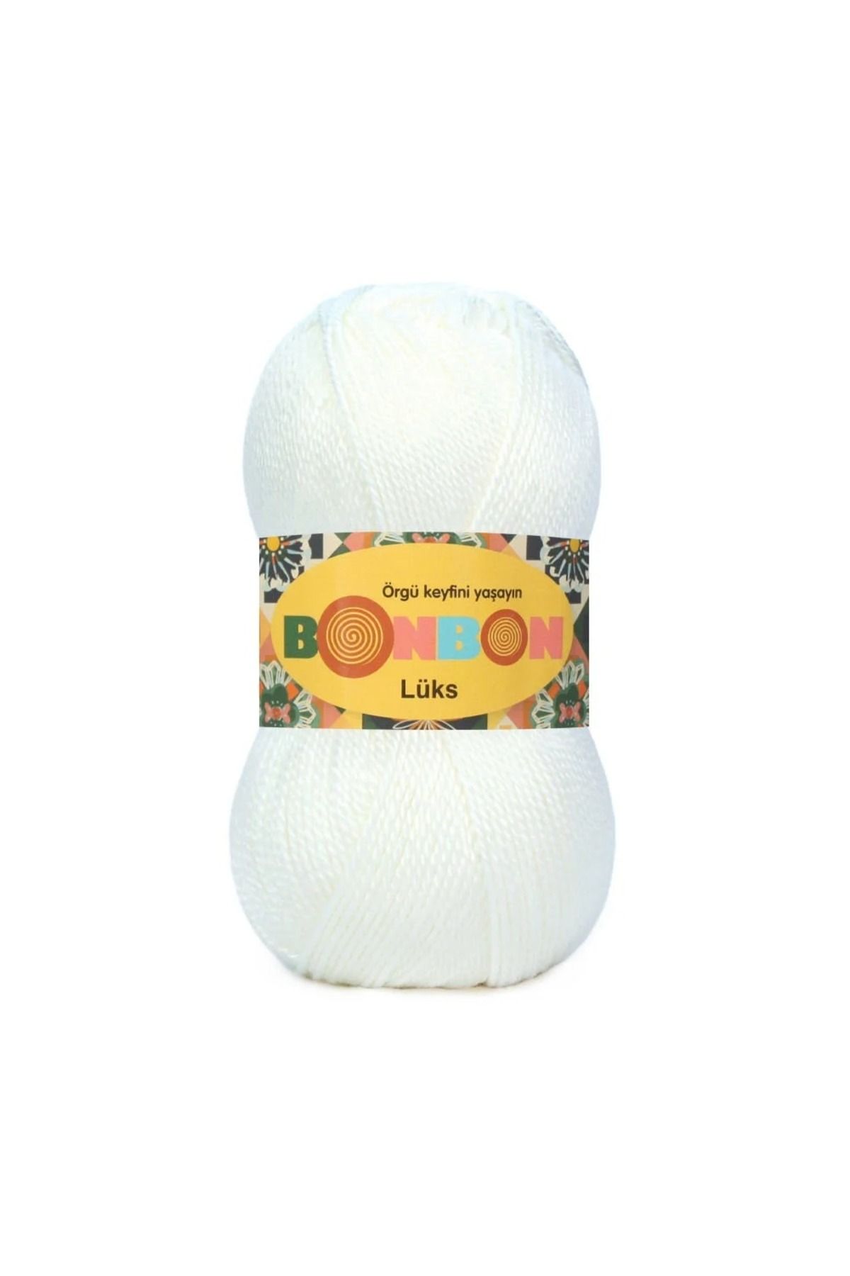 NAKO Bonbon Lüks 98200 Beyaz (5 Adet) Örgü İpi