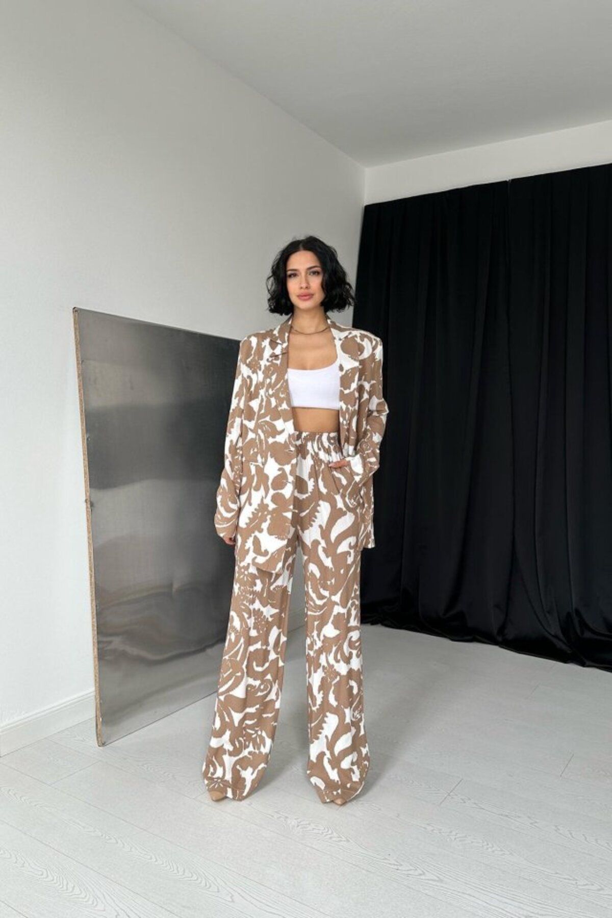ETİLER COLLECTION Vizon Ceket Ve Pantolon Takım