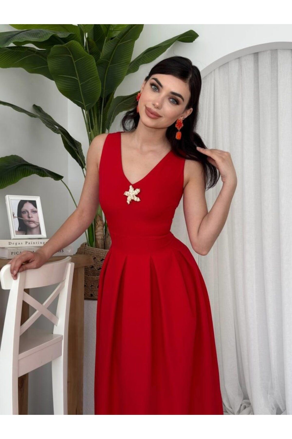 ETİLER COLLECTION Late Yıldız Detaylı Elbise