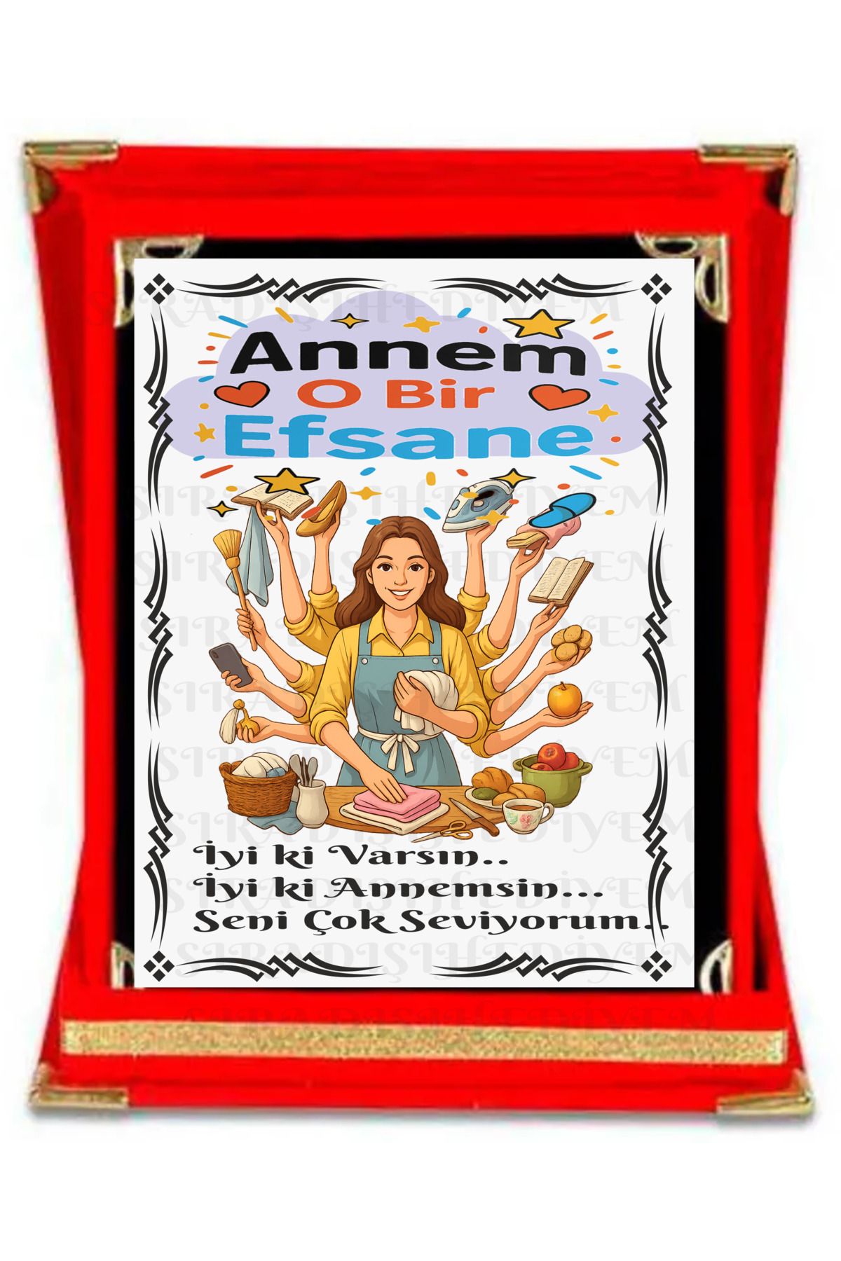 sıradışıhediyem anne plaket anneye plaket canım annem plaket doğum günü plaket anneler günü plaket