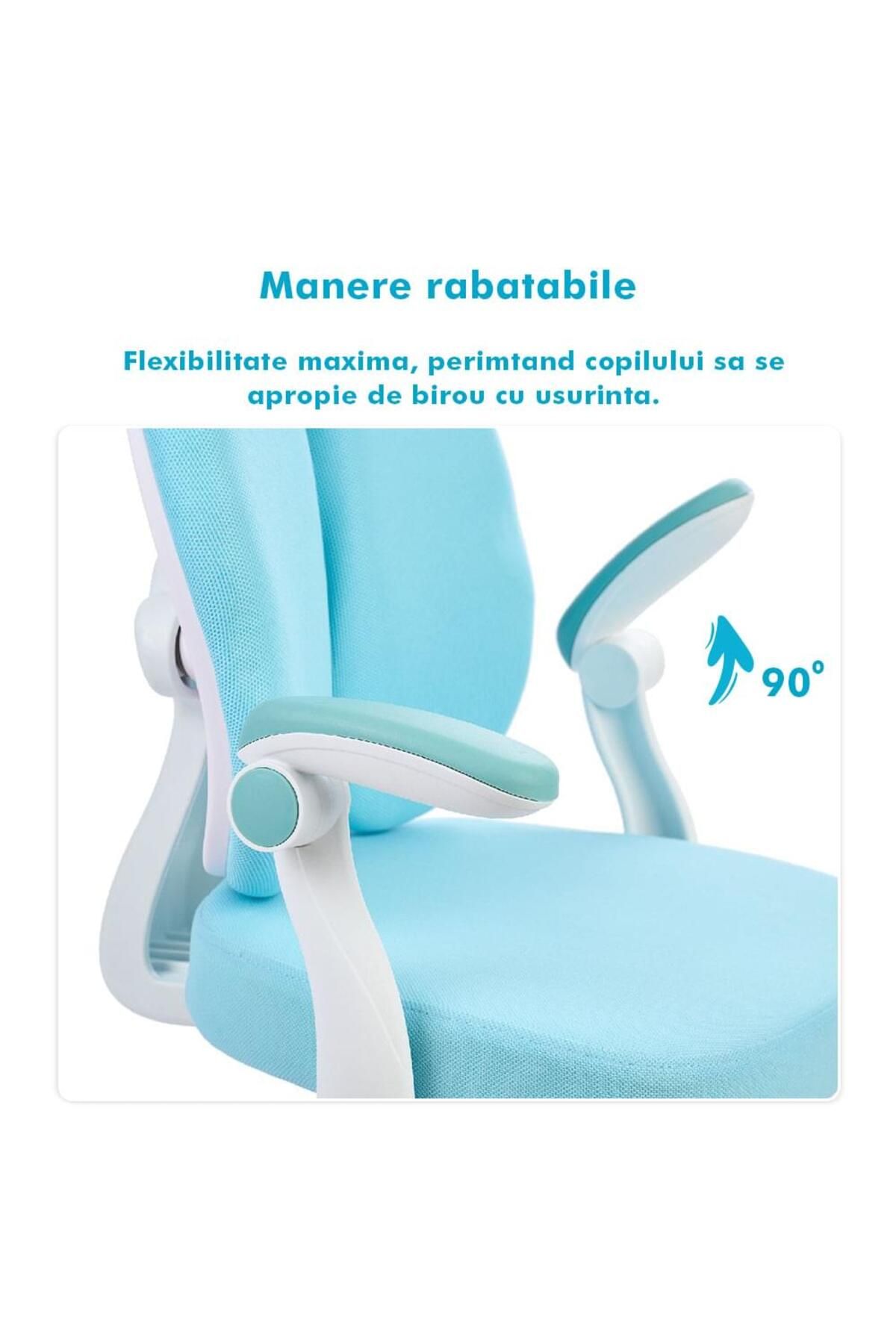 Onuvio-® Scaun ergonomic reglabil pentru clasele primare - Învățarea posturii corecte - Albastru 7